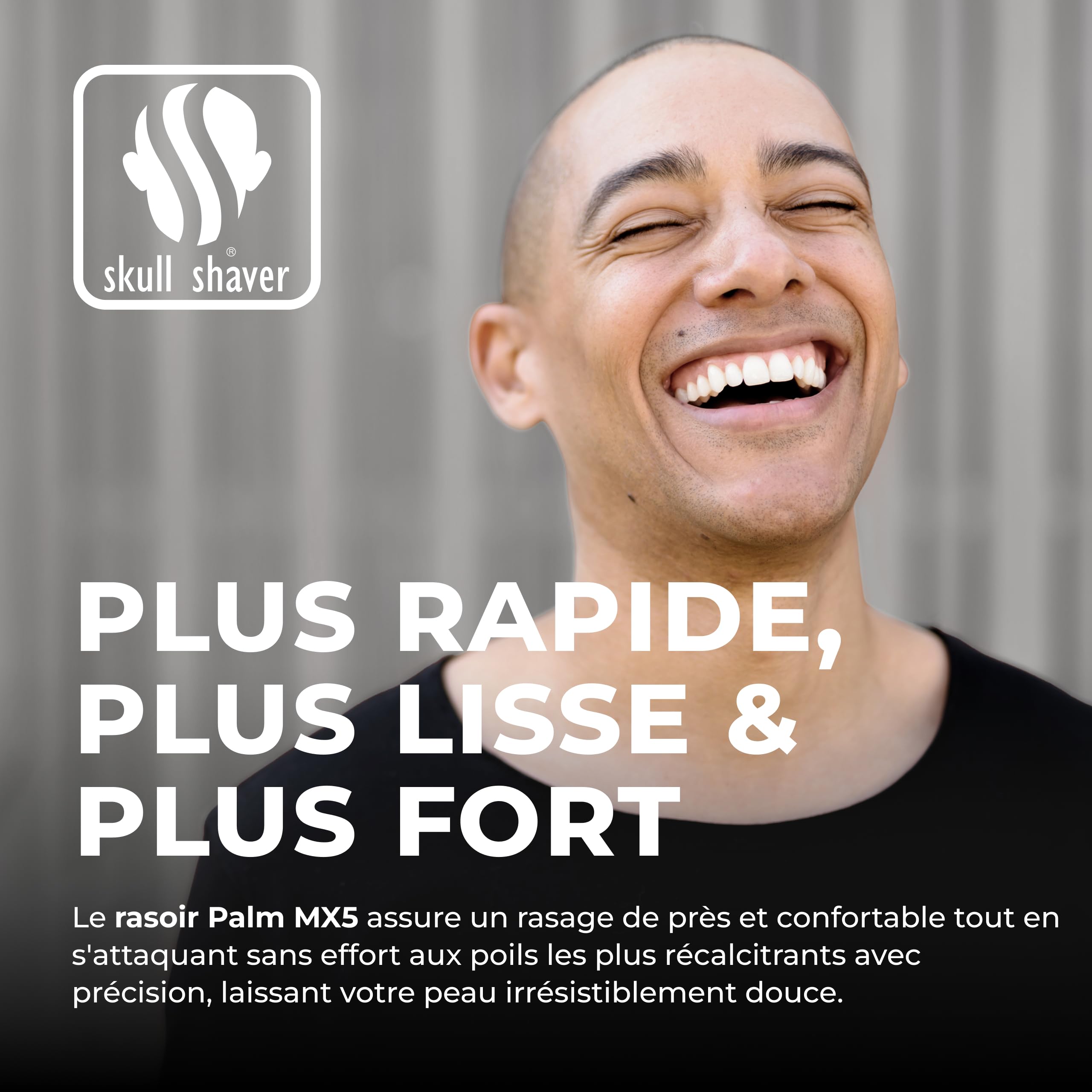 Skull Shaver Palm Pro MX5 Rasoir Visage et Tête - Sans Fil, Rechargeable, Utilisation Humide ou Sèche - Rasoir Électrique Homme, Charge USB - Kit Soin Homme - Lame Carver 4 Head Pro, Écran LCD | Sans Fil, Rechargeable, Utilisation Humide ou Sèche, Rasoir