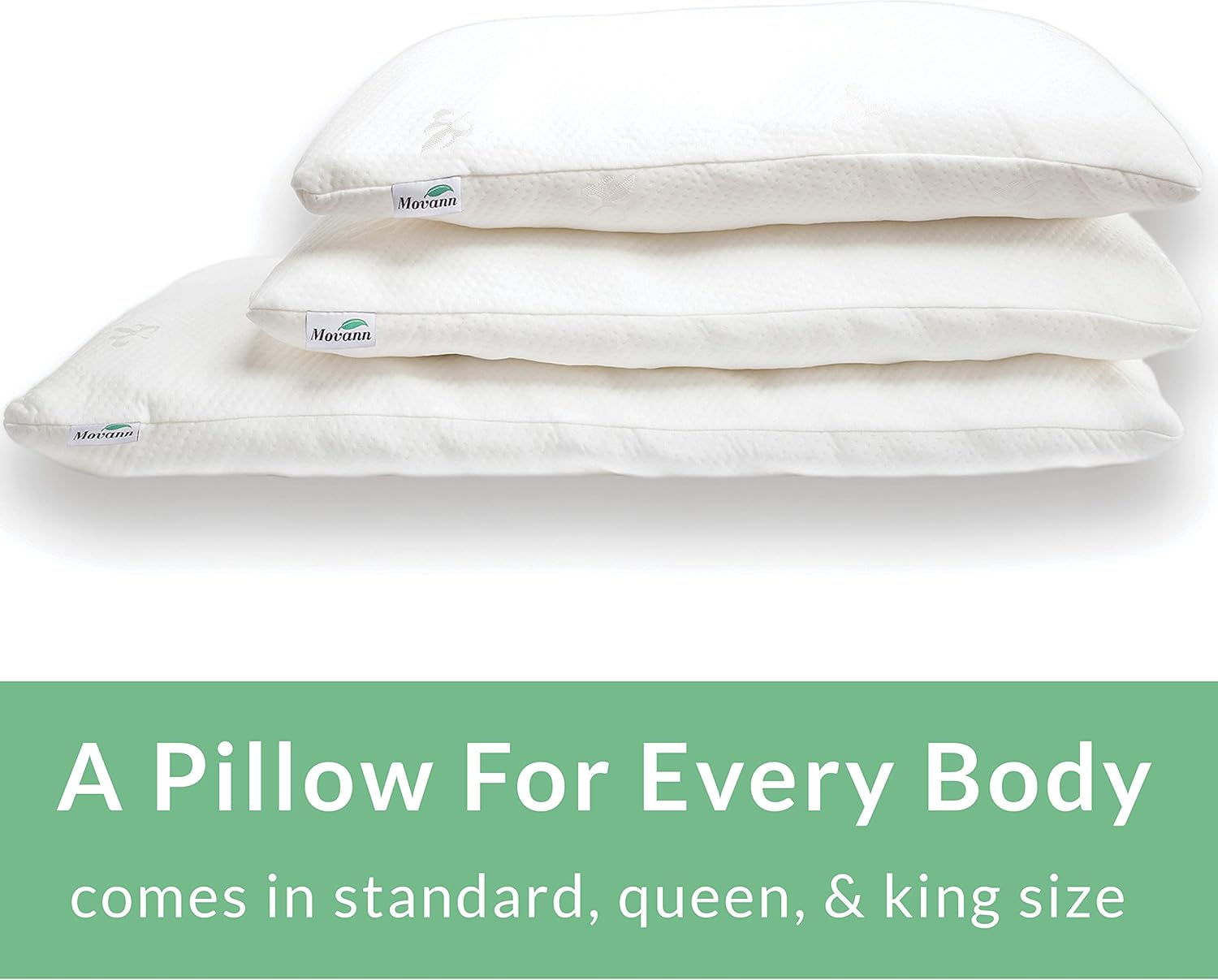 Premium Shredded Memory Foam Pillow Foam and Support - Includes Washable Cover and Carrying Case - Queen