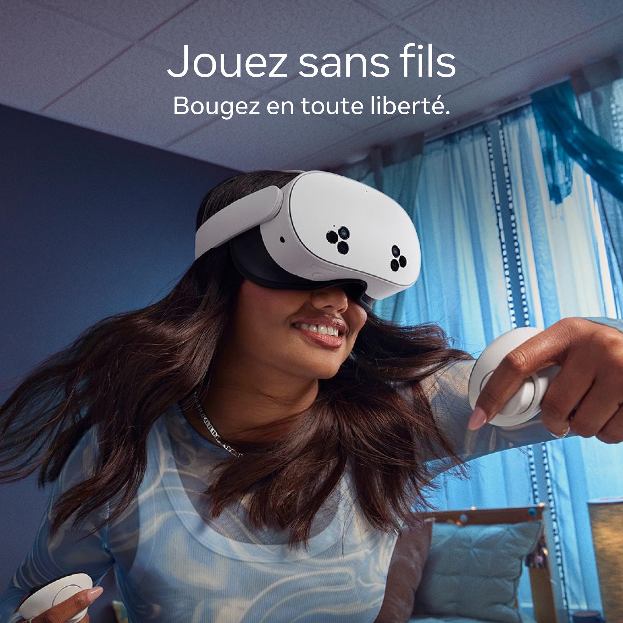 Meta Quest 3S 128 Go | Casque VR — 33% de mémoire en Plus — 2 x Plus de Performance Graphique — Réalité virtuelle sans Fil — Pack Gorilla Tag Cardboard Monkenaut — Exclusivité Amazon