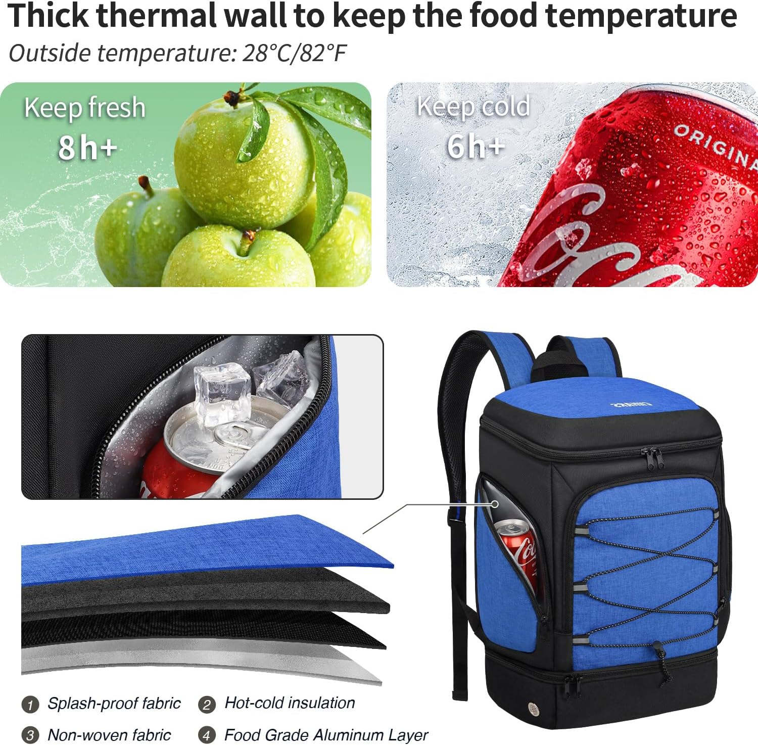 Soccer Bag - Soccer Backpack with Ball Holder,Sport Equipment Bags gifts for soccer stuff Water resistant Includes Separate Cleat Fit Basketball Volleyball Football