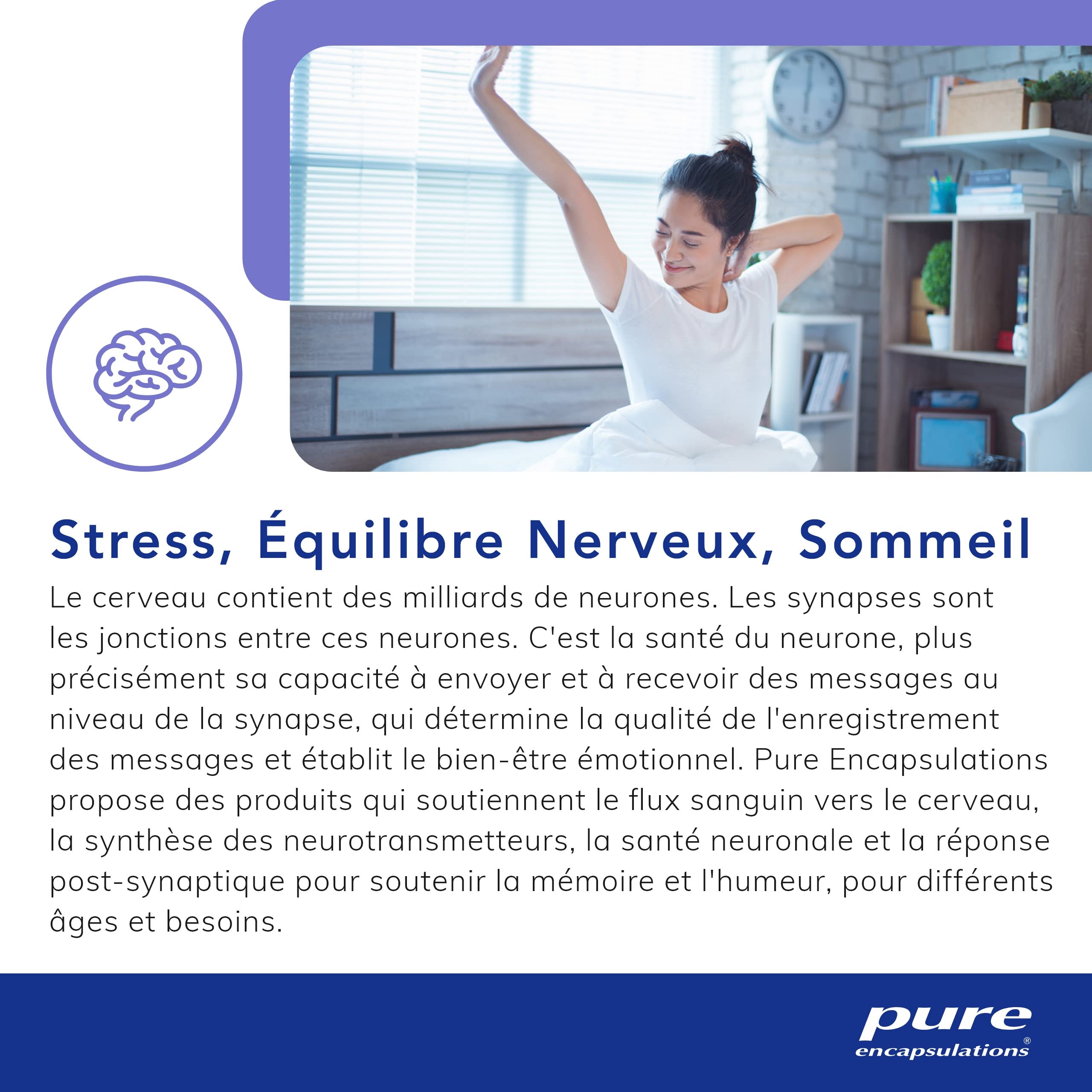 Pure Encapsulations - B-Complex - Association de 8 Vitamines B Hautement Assimilables - Contribue à Un Métabolisme Énergétique Normal - 60 Gélules Véganes