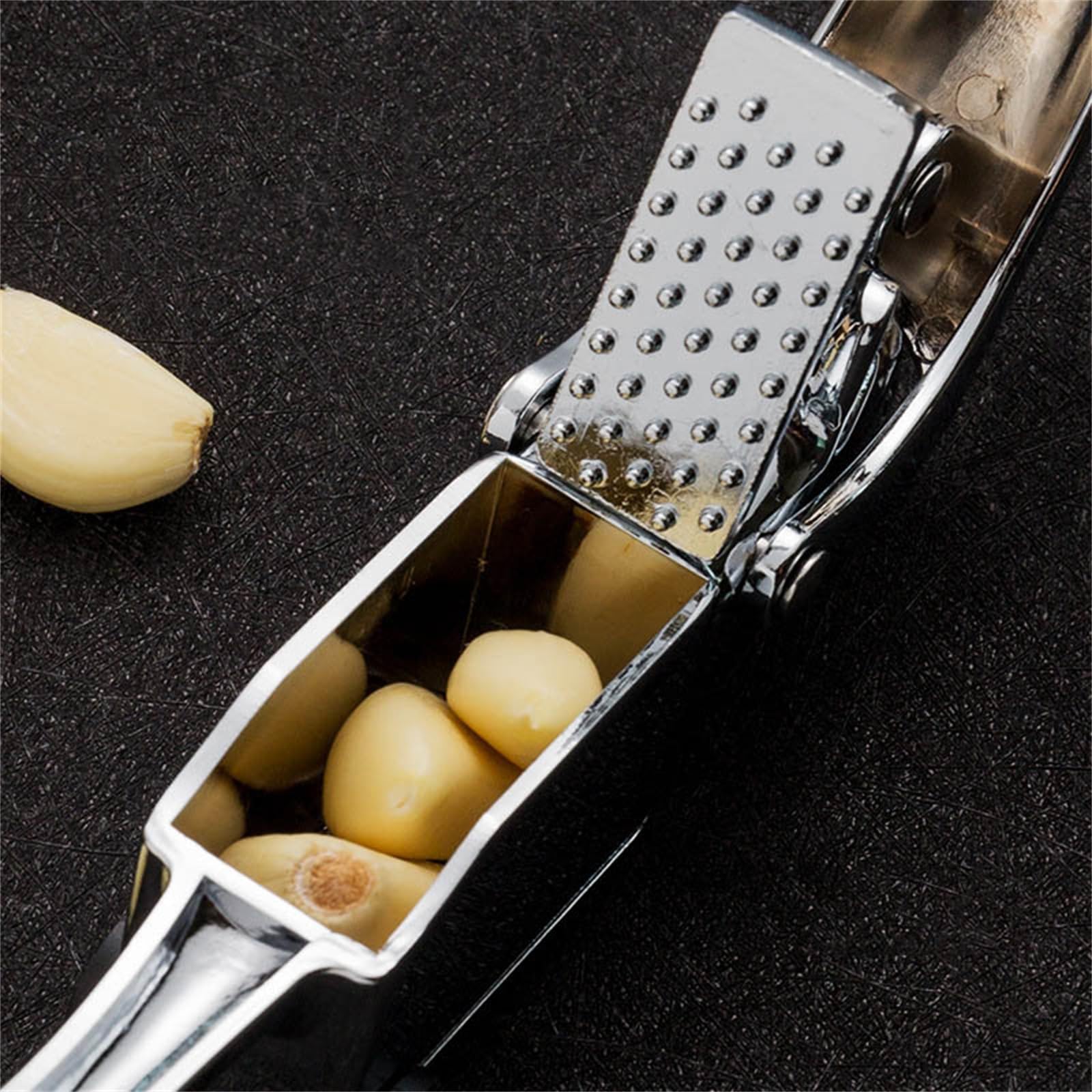 ArinkO Kitchen Knoblauchpresse: Leicht zu reinigender Zerkleinerer und Fleischwolf für Knoblauch und Ingwer