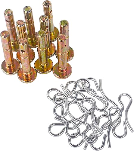 Miniatura 6 de 20 pasadores de cizalla + 20 pasadores de chaveta para 738-04124A Troy Bilt 714-04040 738-04124 Reemplazo de sopladores de nieve