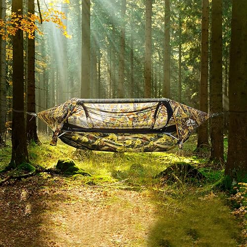 Miniatura 2 de Night Cat Hamaca Underquilts Saco de dormir individual aislado debajo de la manta para hamaca 4 estaciones, ligero, suave, cálido, 41.0-68.0 F