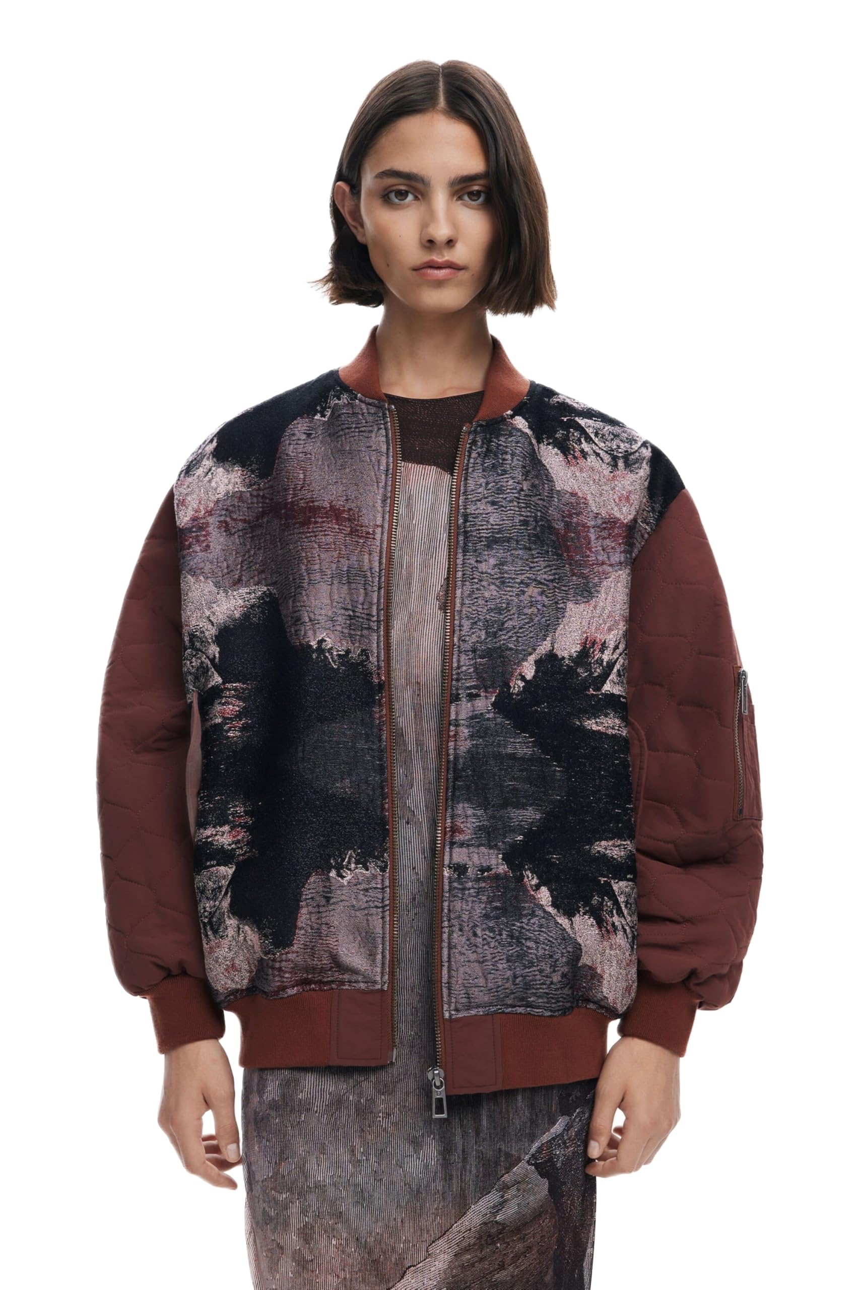 Desigual Damen Braun Chaq_kribati_lacroix, 6044 Dark S