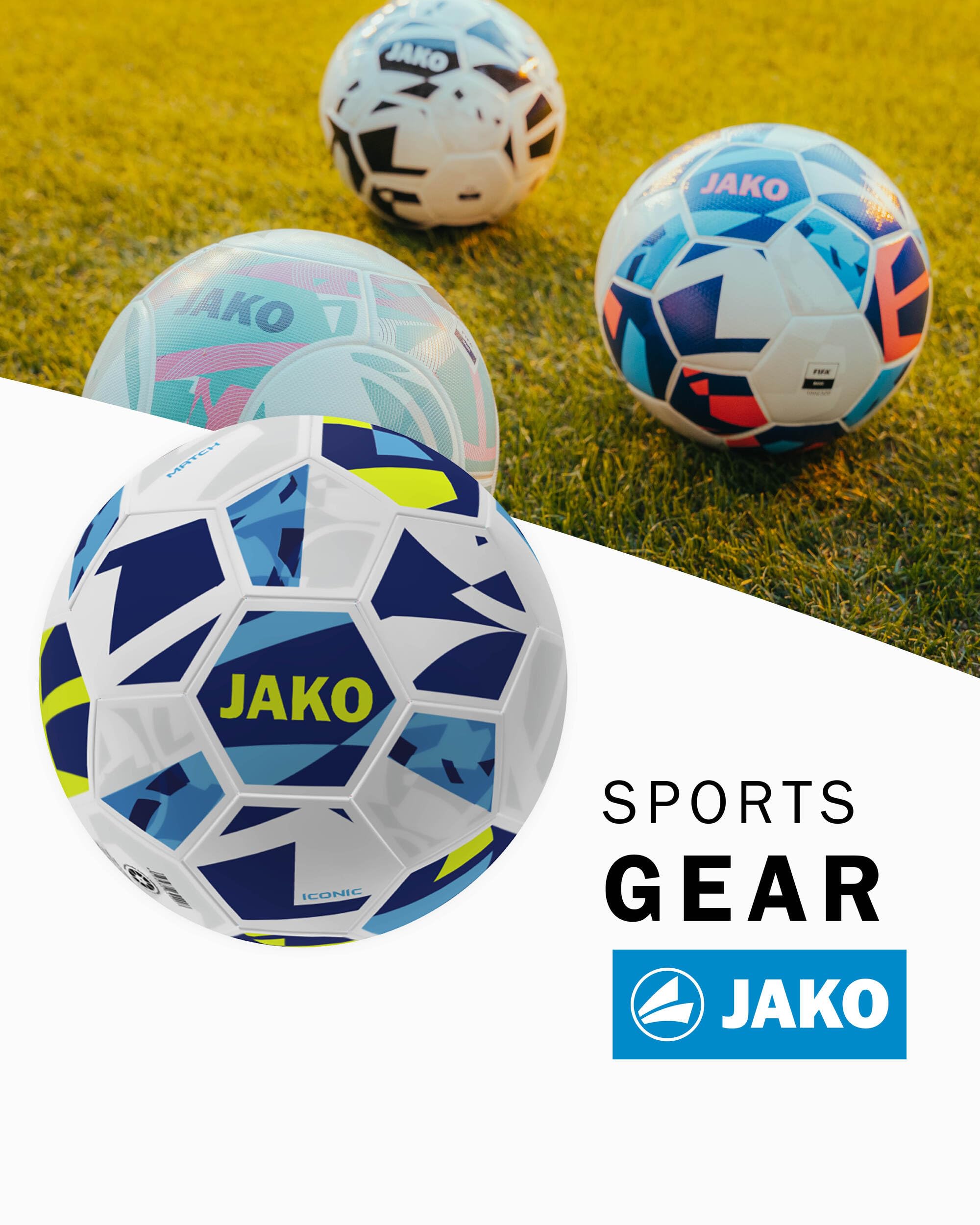 JAKO Spielball Iconic farbig neutral
