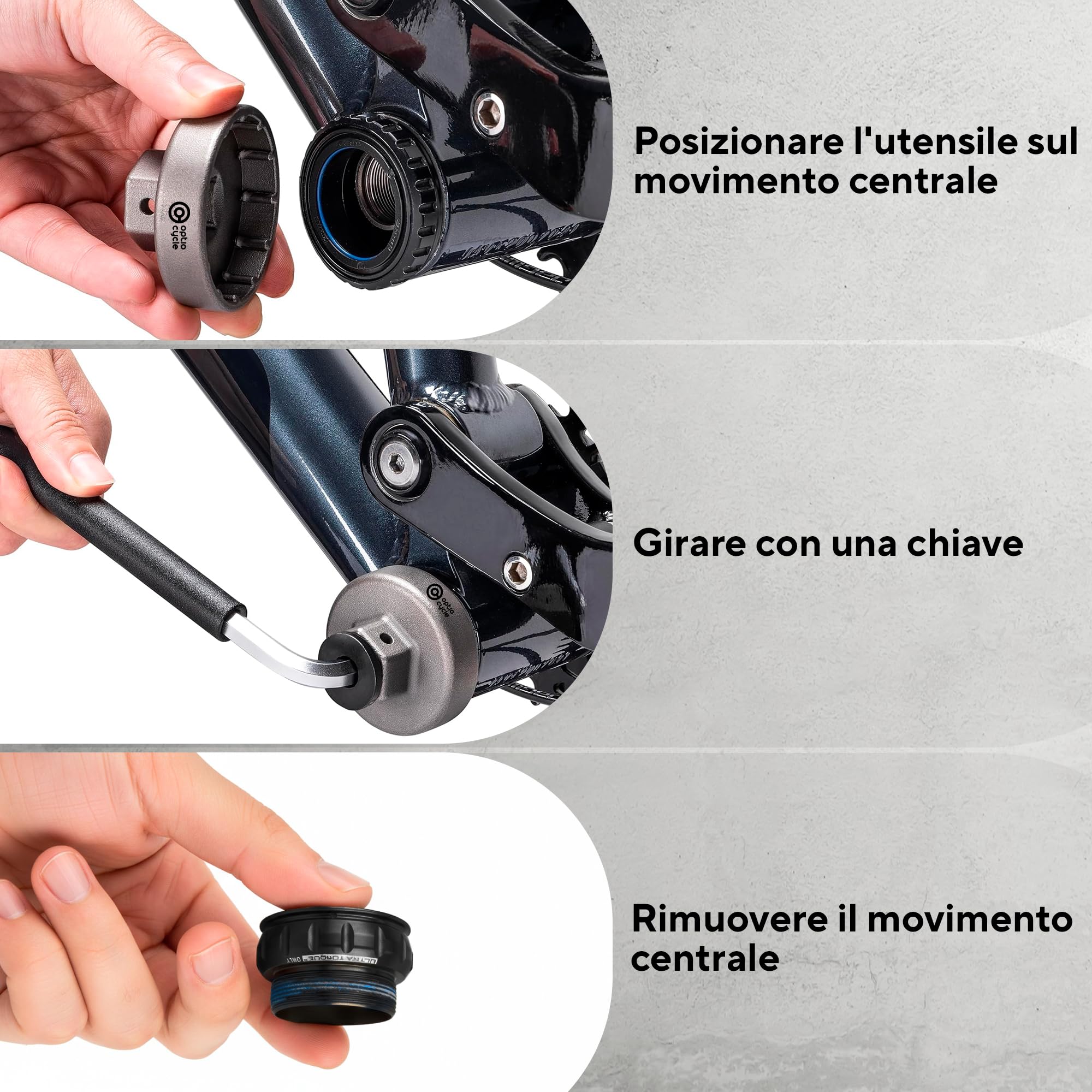 Chiave Movimento Centrale – Chiave Center Lock a 12 Denti per SRAM Dub, Race Face Cinch, Rotor BSA30 | Estrattore Movimento Centrale Bici & Bottom Bracket Tool