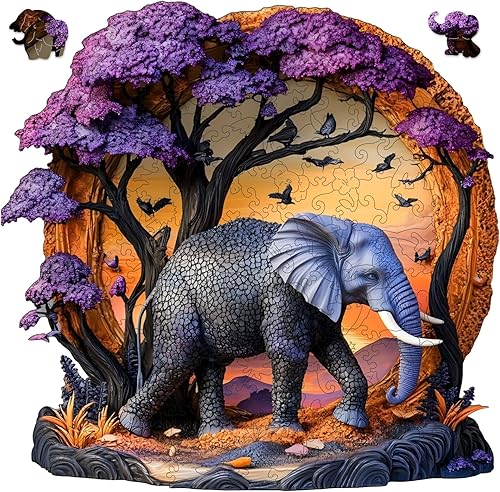 Miniatura 14 de Qiuenisray Rompecabezas de madera, lindo rompecabezas de gato de 500 piezas con forma única, rompecabezas avanzado de madera para juegos familiares