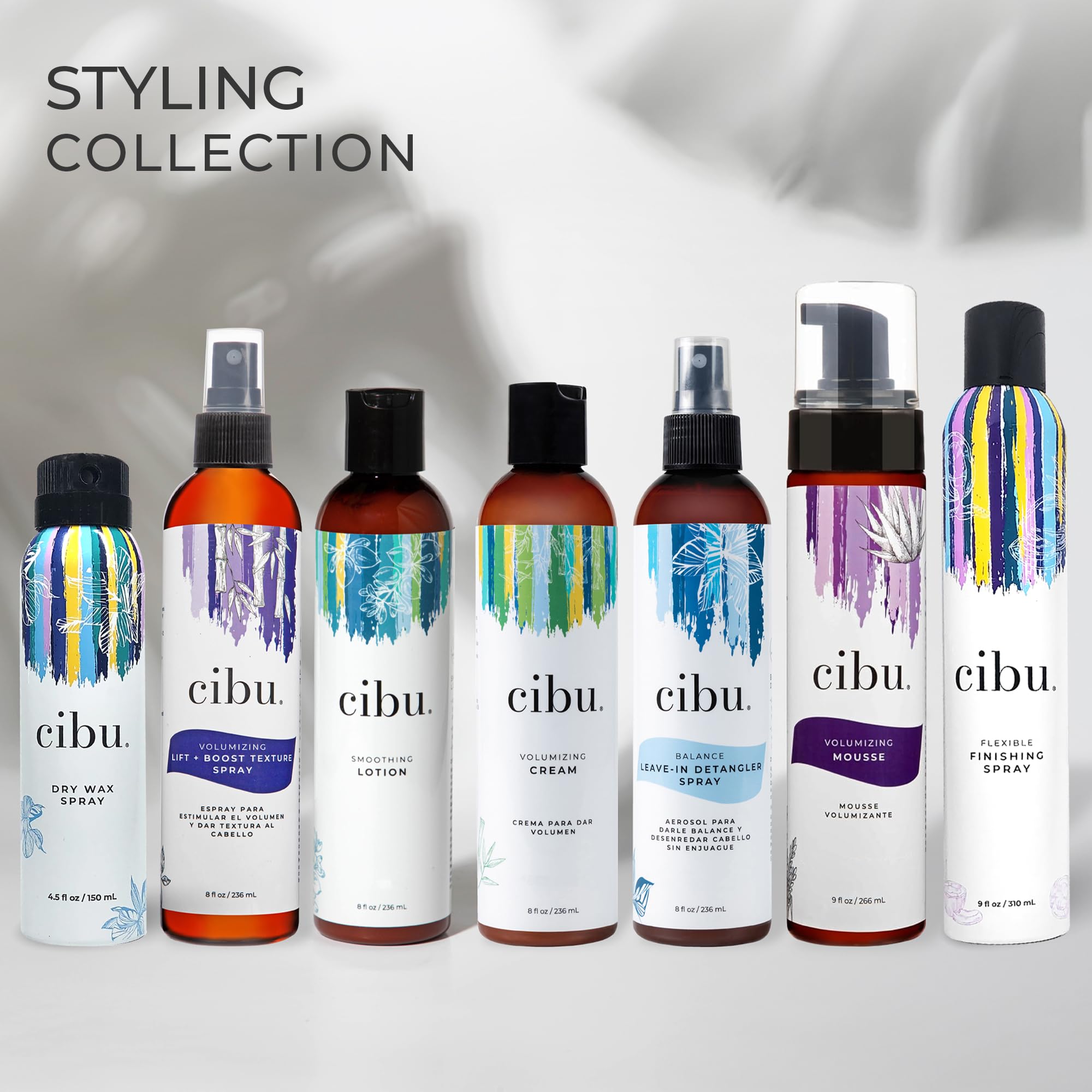 Cibu Flexible Finishing Spray, Humidity-Resistant Hair Spray with Argan & Coconut Oils, 8 oz