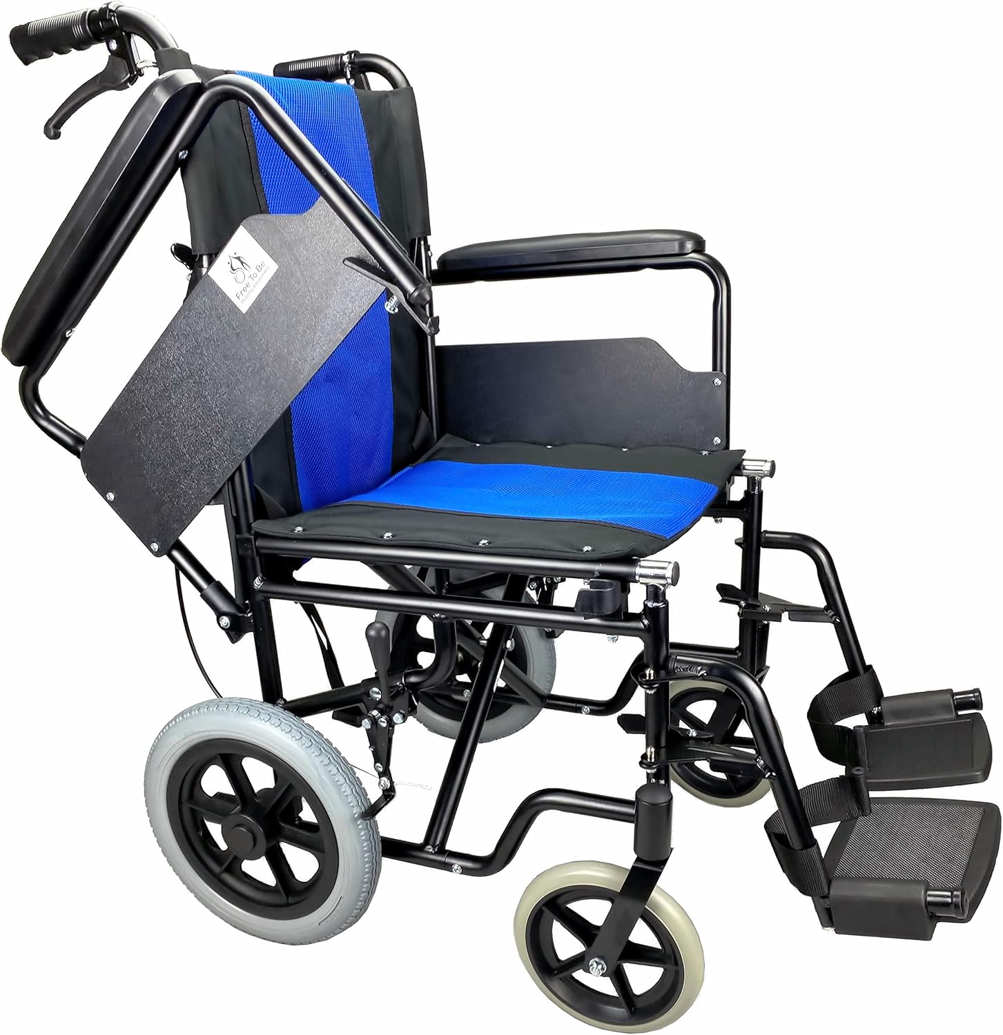 Lightweight Aluminium Folding Wheelchair with lift up arms and