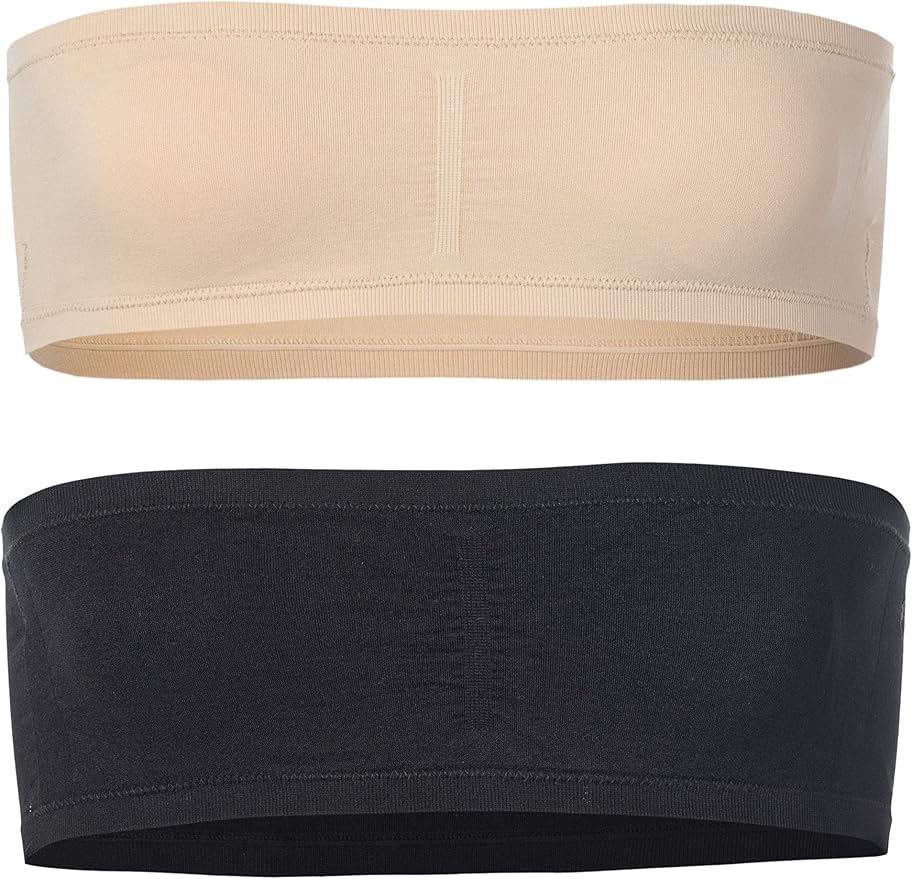 Popular Girl'S Bandeau Bra With Removable Padding - Strapless Tube Bra For Girls And Teens, Seamless