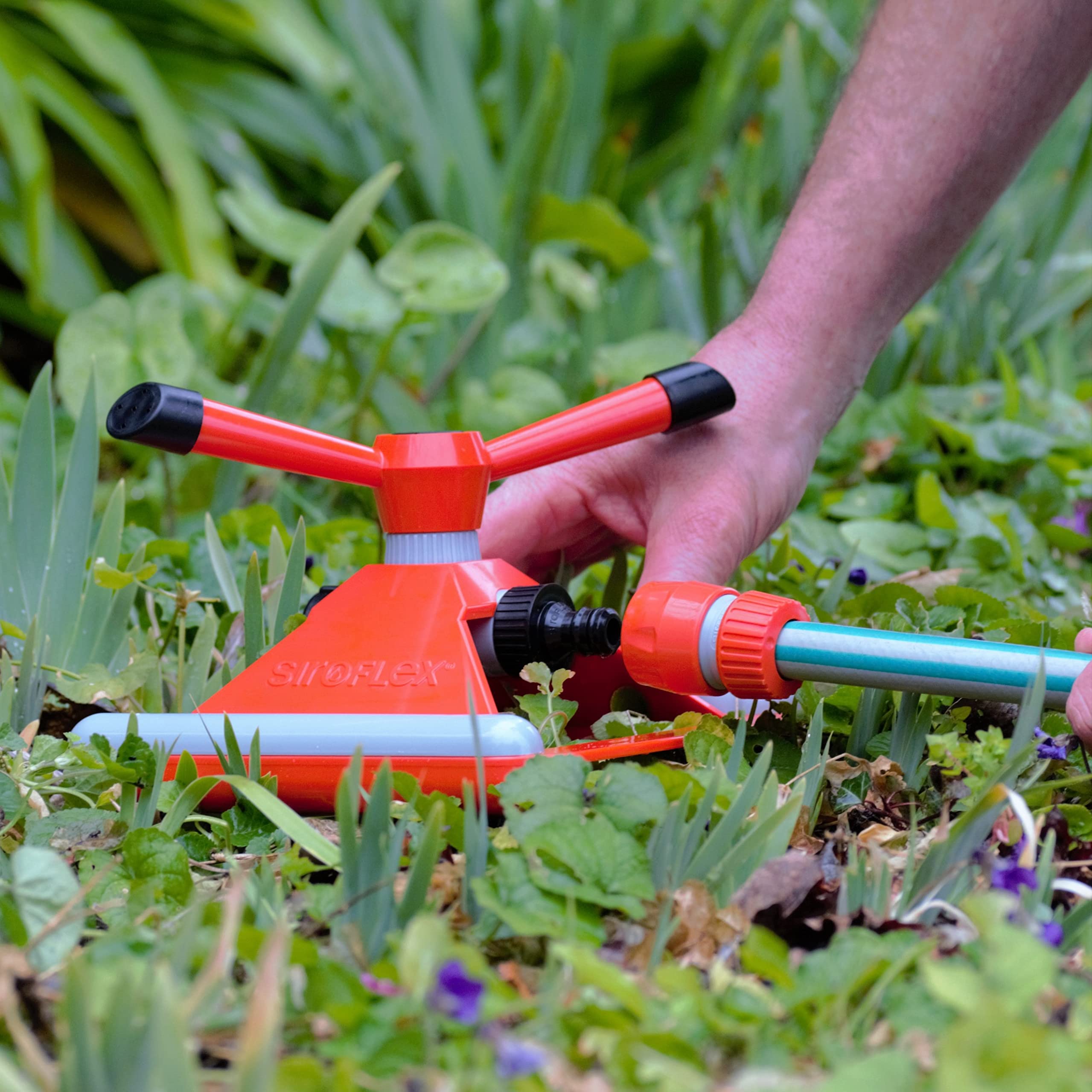 Arroseur Annulaire Fanhao 2 Pièces - Irrigation 360° Pour Pelouse Et Jardin, Jet Doux Et Réglable