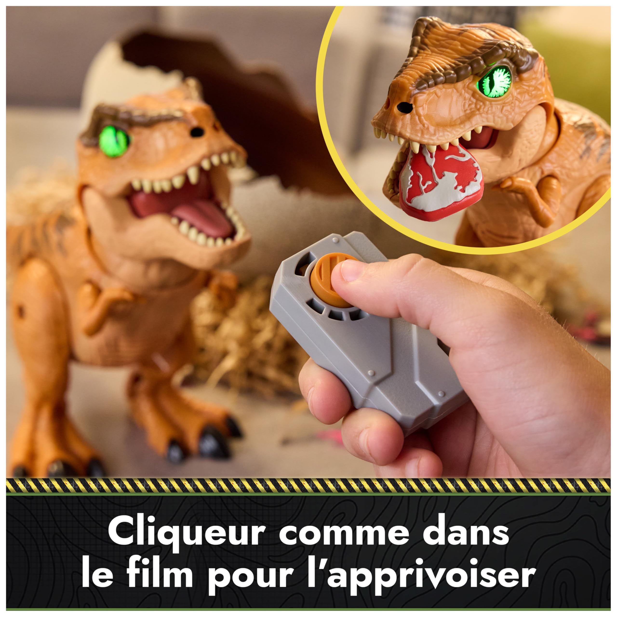 Primal Hatch Jurassic World Dino Eclosion Secrète - Oeuf Dinosaure à Faire Éclore - Jouet Enfant 5 Ans+ - 2 Accessoires - 100 Sons & Réactions