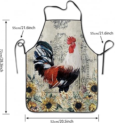 Miniatura 2 de Giwawa Delantal unisex impermeable resistente a las manchas lindo cocina babero delantal para chef barbacoa parrilla pintura