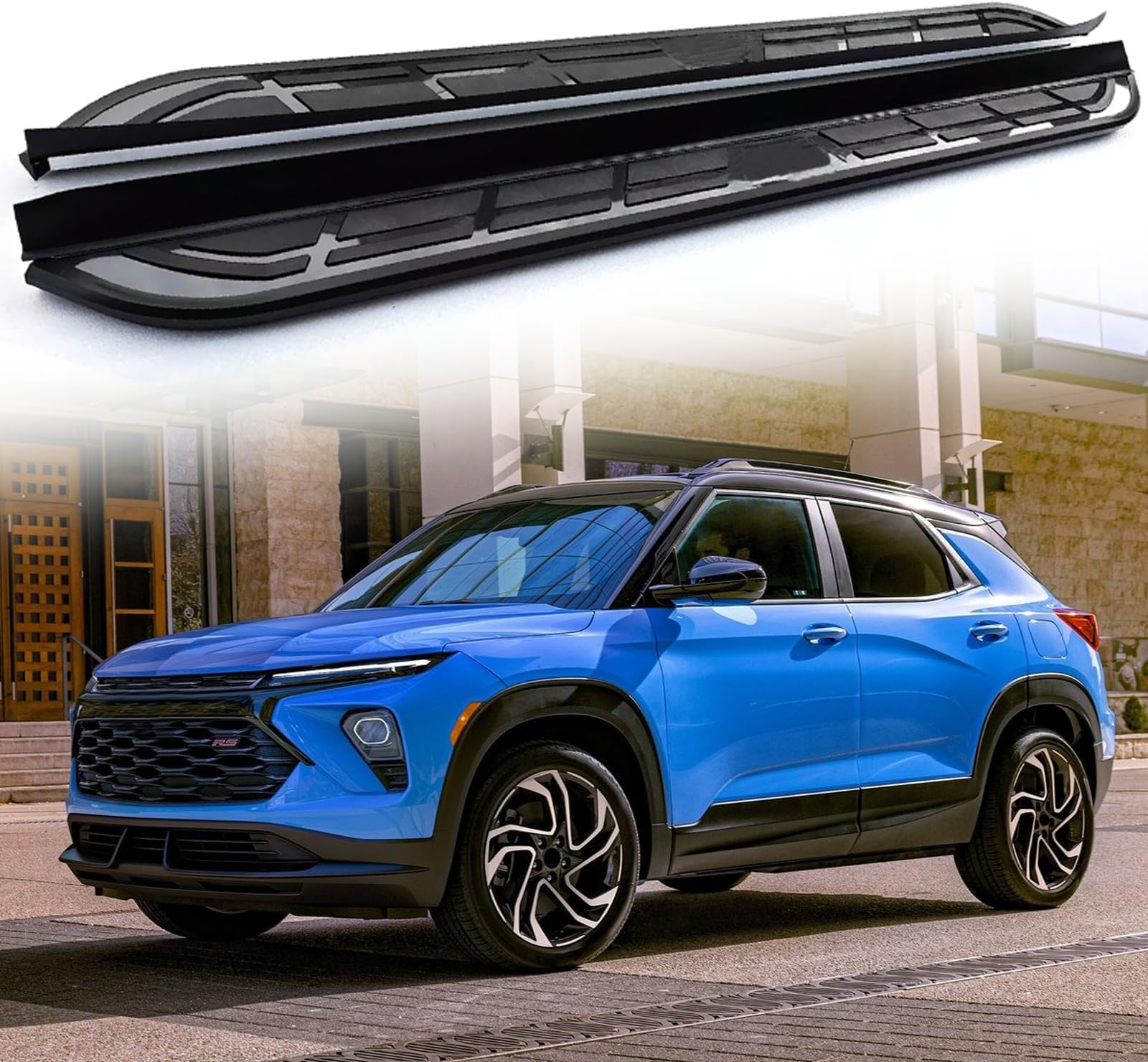 2Pc Fixed Running Board Side Step Nerf Bar Pedal for Chevy Trailblazer 2019-2025