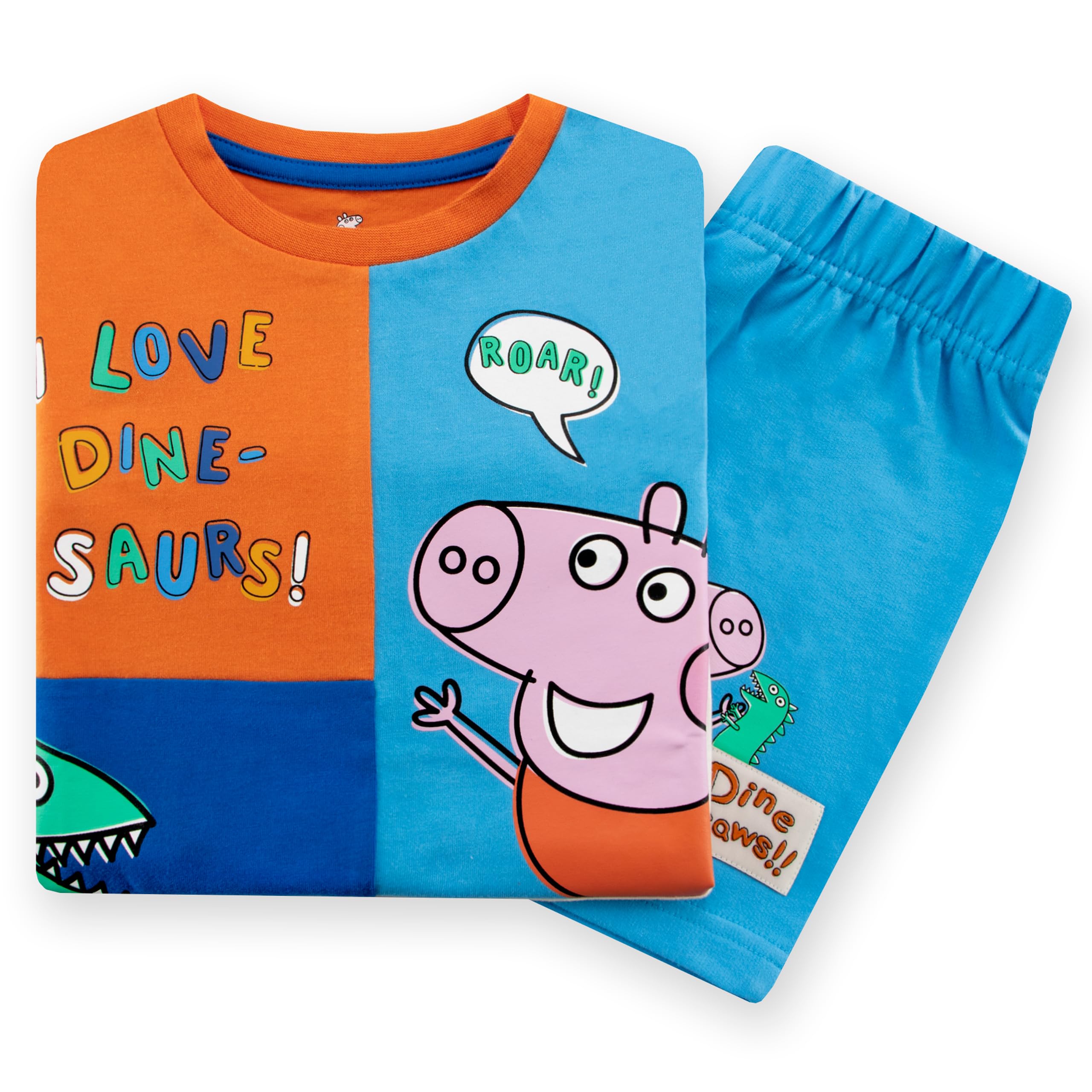 Peppa Pig Maglietta Ragazzo E Pantaloncini | Set T-Shirt Bambino E Pantaloncini Estivo | Maglia Pantaloncini Bambino George