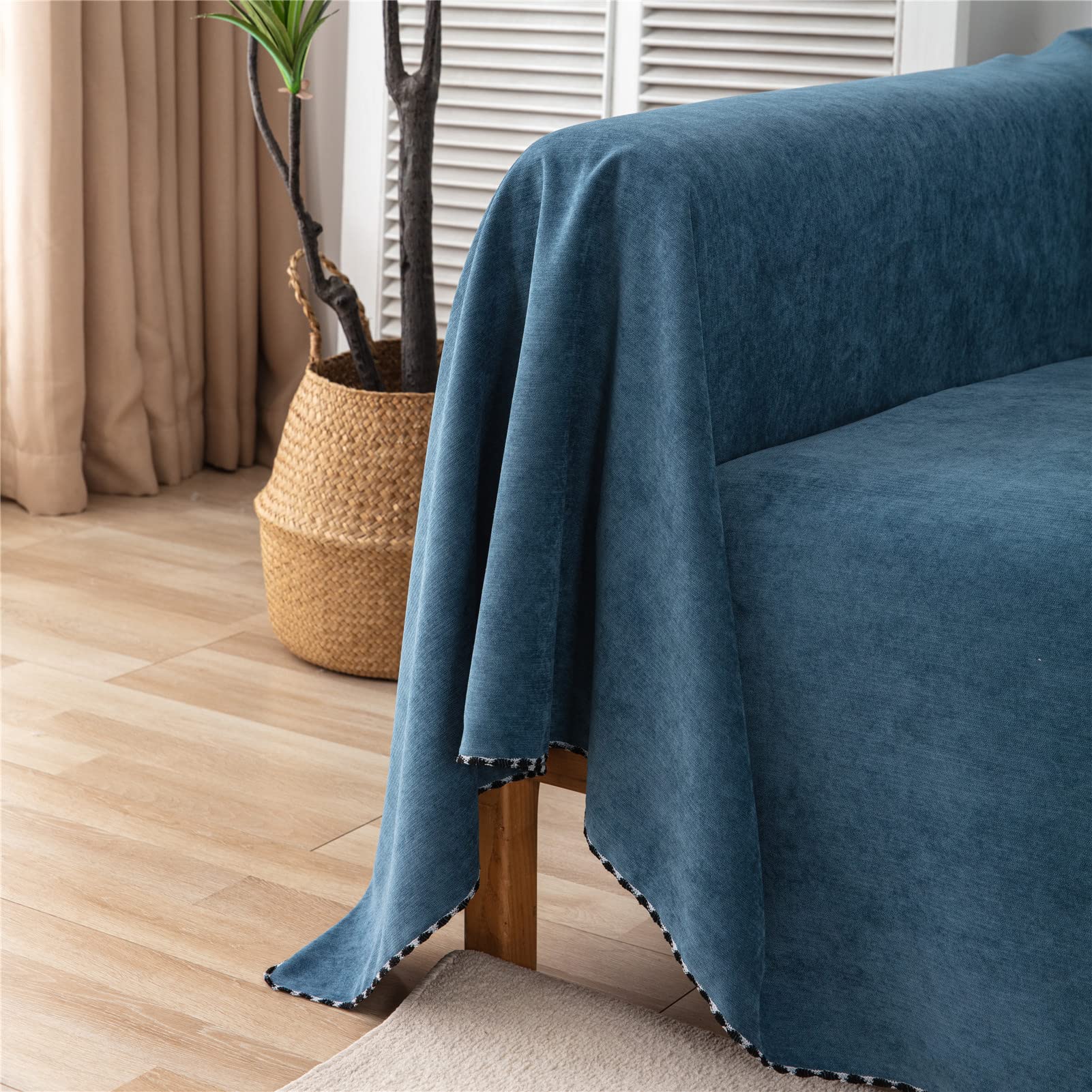 Colcha Multiusos para sofás, Cubre sofá,Cubre Cama, colchas para sofás, Cubresofa Cubrecama, Manta de Viaje para sofá y Cama Manta para Siesta (Azul Marino,180 x 260cm)