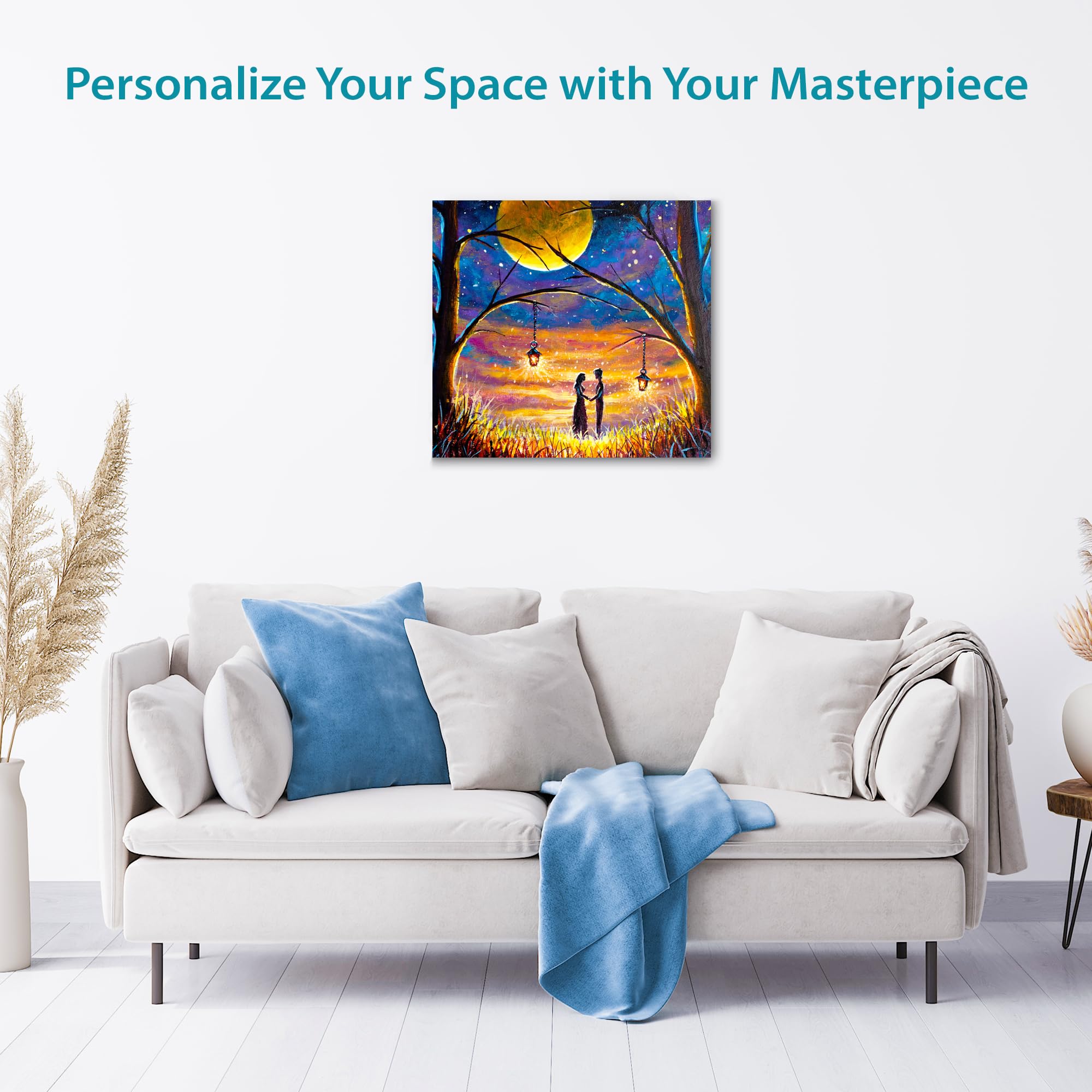 KEFF 24-Pack Canvas for Painting, 6 of 5x7, 8x10, 9x12,11x14 Painting Canvas Boards, Art Supplies for Adults & Kids - 100% Cotton Primed Canvases for Painting for Acrylic, Oil, Watercolor, Tempera: 10x10 2