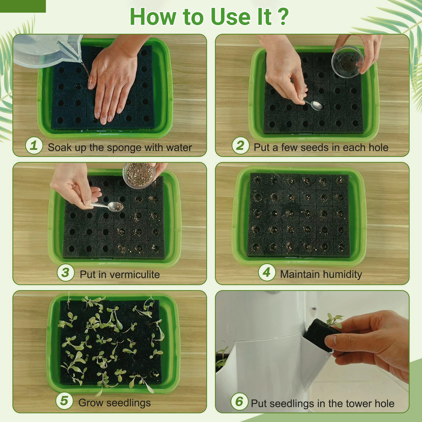 Sistema de cultivo hidropónico: kit de jardín vertical para interiores para 20-36 plantas, solución completa de germinación hidropónica y cultivo de vivero