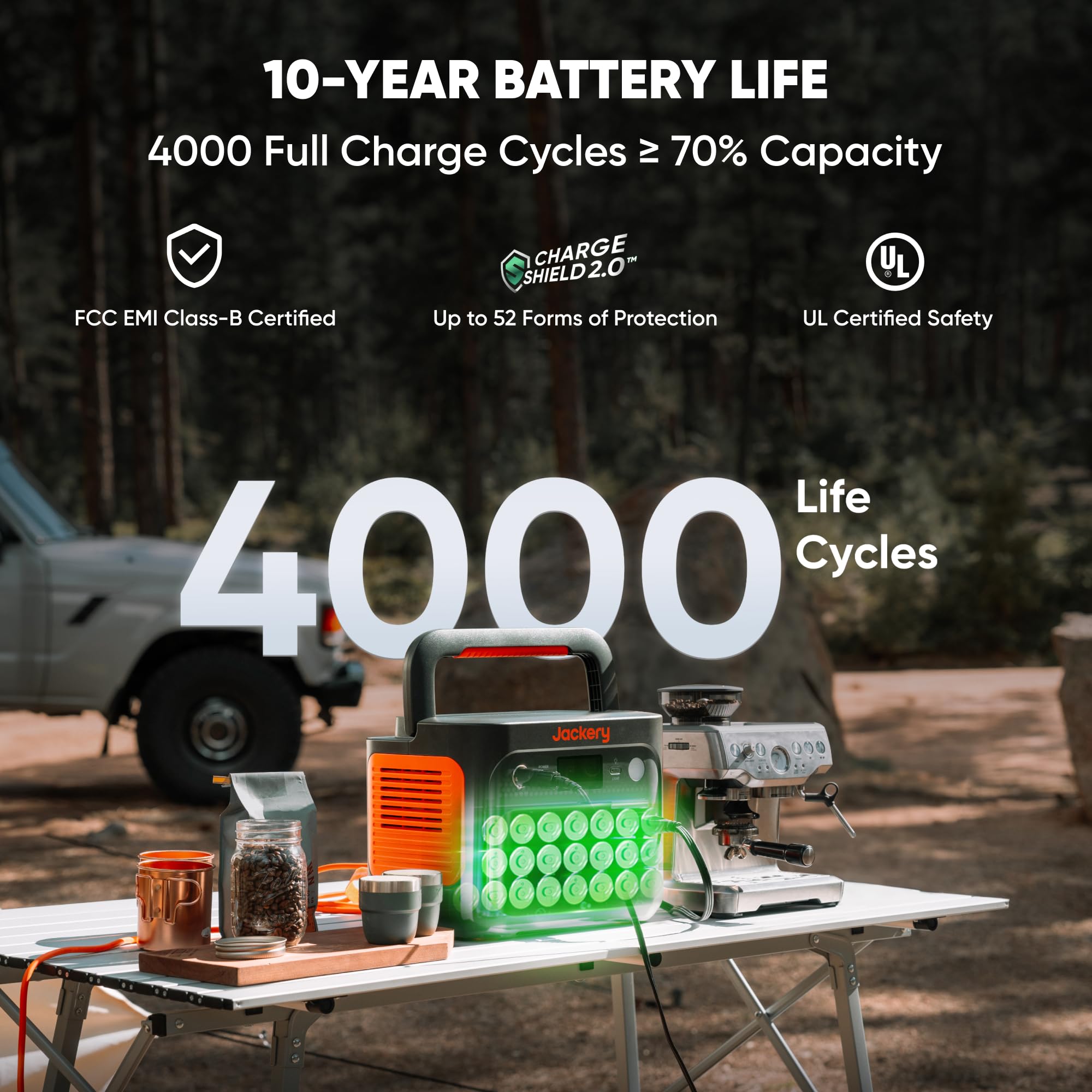 Jackery Explorer 1000 v2 Portable Power Station,1070Wh LiFePO4 Battery,1500W AC/100W USB-C Output, 1 Hr Fast Charge, Solar Generator for Outdoor/Camping/Off-Grid Living/RV/Emergency — view 5