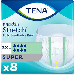 Tena Bariatric Briefs 3XL XXXL, Case/32 (4/8s), Waists 64 - 95 in.