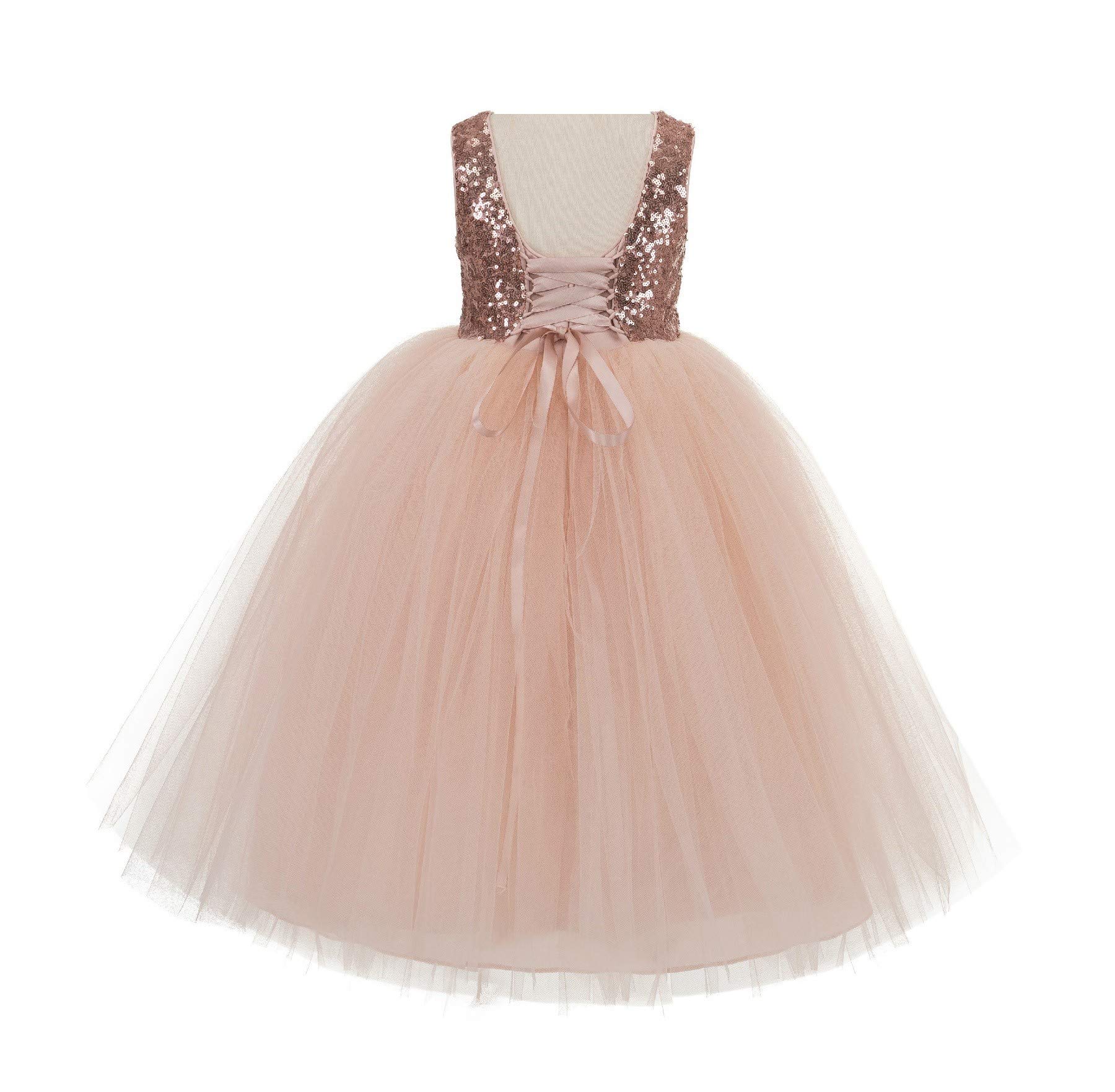 Corsé vintage tutú para bebé, vestido formal para comunión o bautismo 205