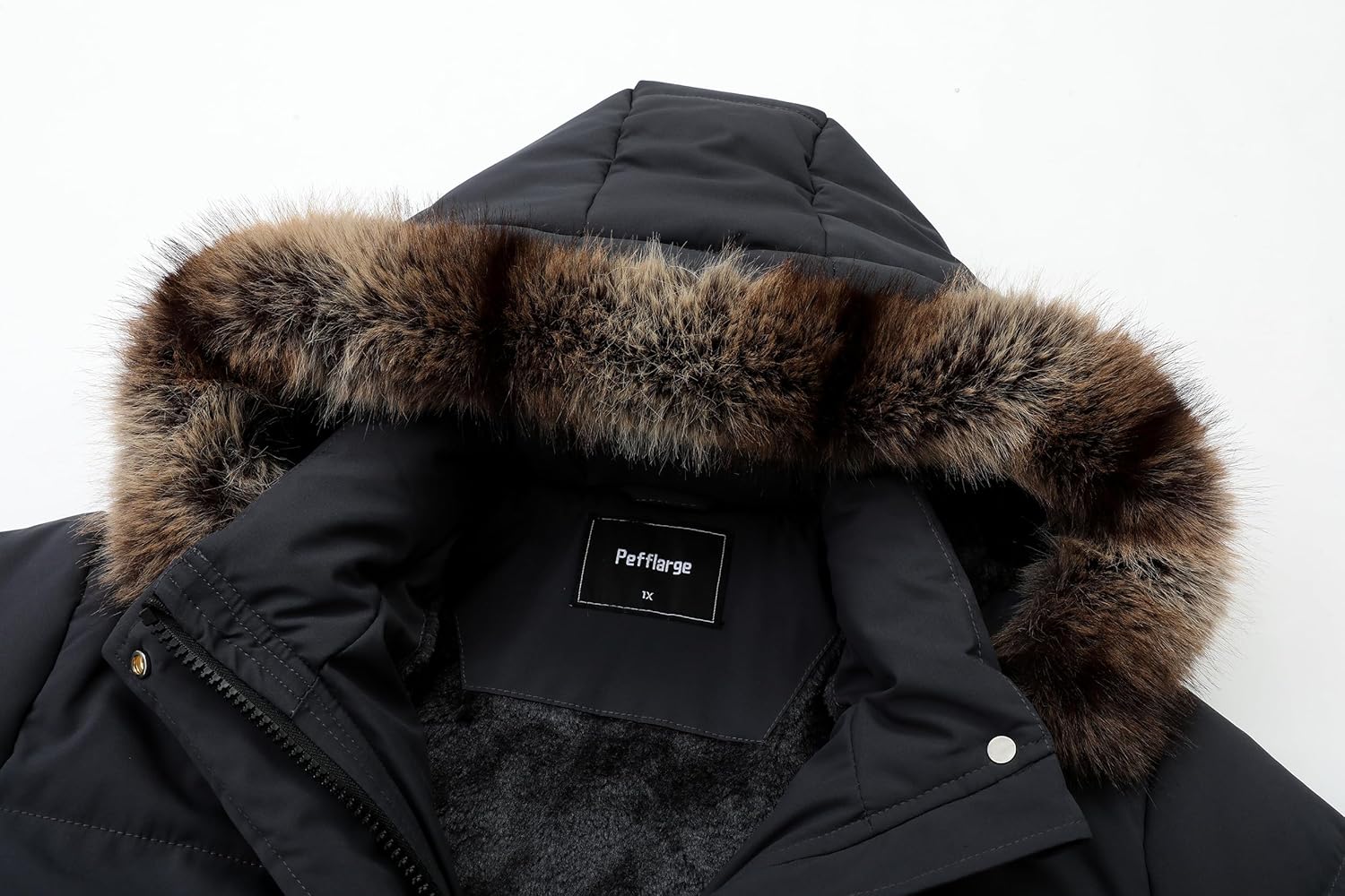 Women's Plus Size Parka Down Coat | Detachable Hood, Windproof, Waterproof, for Winter Comfort - Image 4