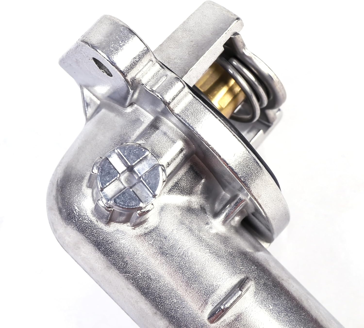 Mr Fix Aluminium Thermostat Housing & Thermostat Compatible for Dodge Durango Jeep Grand Cherokee Wrangler 3.6L, Metal