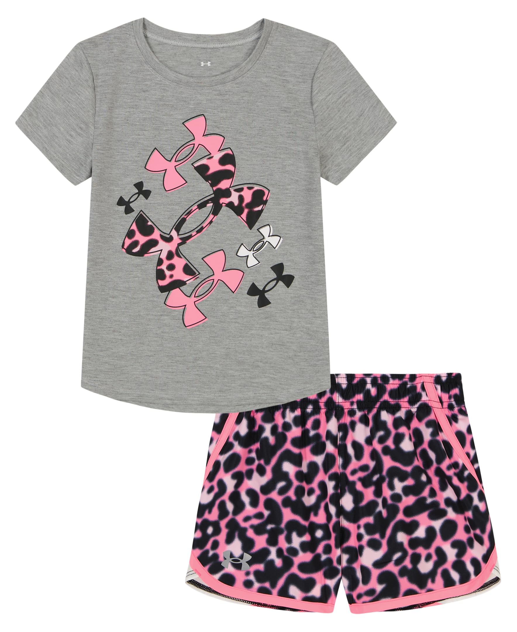 Under Armour Girl's 2-piece Short Sleeve Tee and Shorts Set