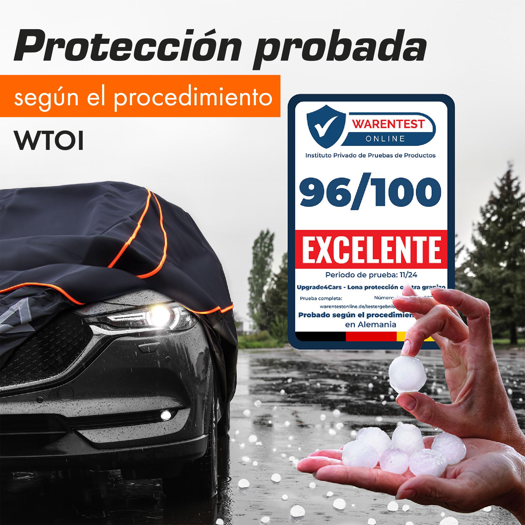 Upgrade4cars Funda Coche Exterior Anti-Granizo Version 2026 Accesorios