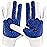 Grip Boost Football Gloves - Peace Stealth 6.0 Boost Plus Sticky Technology - Adult and Youth Football Gloves for Wide Receiver - Men\'s and Boys Sizes (White/Royal Blue, Youth Medium)
