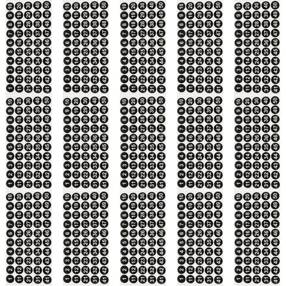 HOMSFOU 3 Set Adesivi Autoadesivi Etichette Adesive Rotonde Per Classificazione E Ordinamento Per Scatole E Contenitori Design E Facile Usare 15 Fogli*3