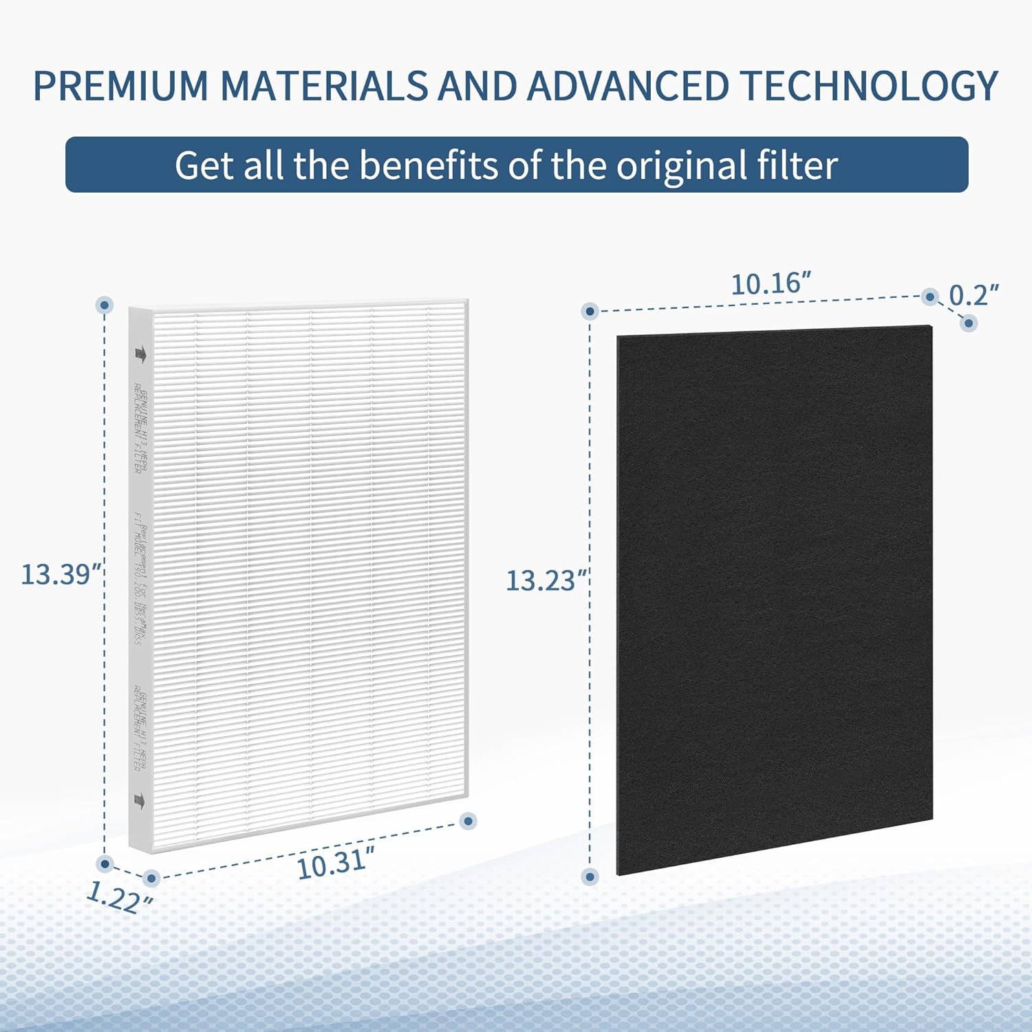 Aera Max 200 HEPA Filter Replacement Compatible with Fellowes AeraMax Air Pur-ifiers Model 190 200 DX55 True HEPA Air Filter Part# 9287101 9324101, 2x H13 True HEPA and 6x Carbon Pre-Filter