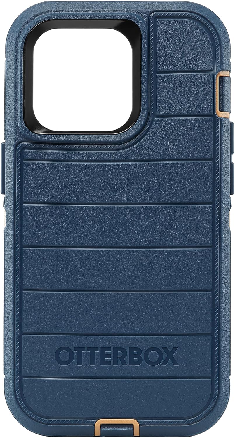 OtterBox Defender Pro Series Screenless Edition Case and Holster for iPhone 14 Pro (ONLY) (Blue Suede Shoes) - Image 2