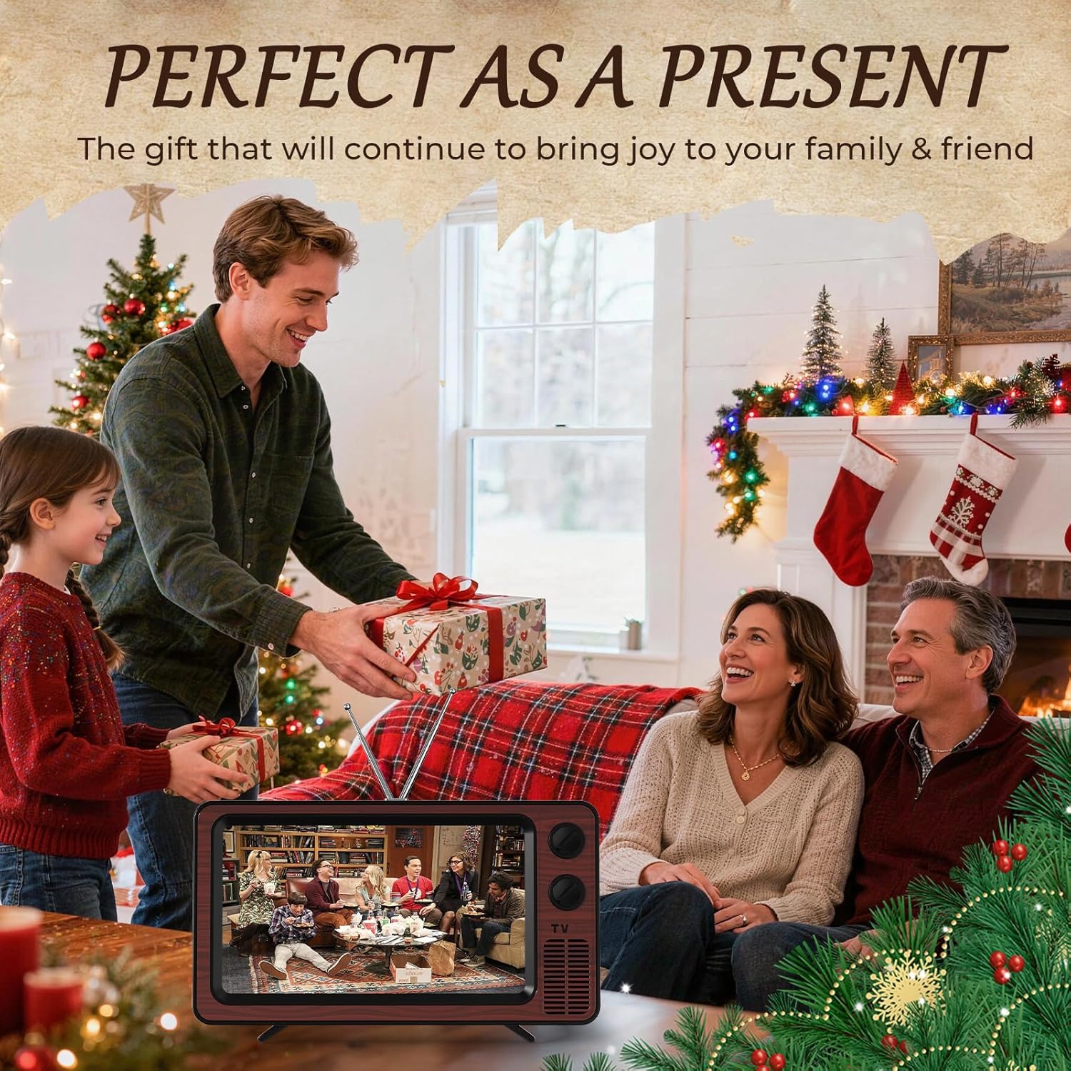 SEANCHEER Cell Phone Screen Magnifier & Magnetic Neck Mount for Phones (Brown, Gray)