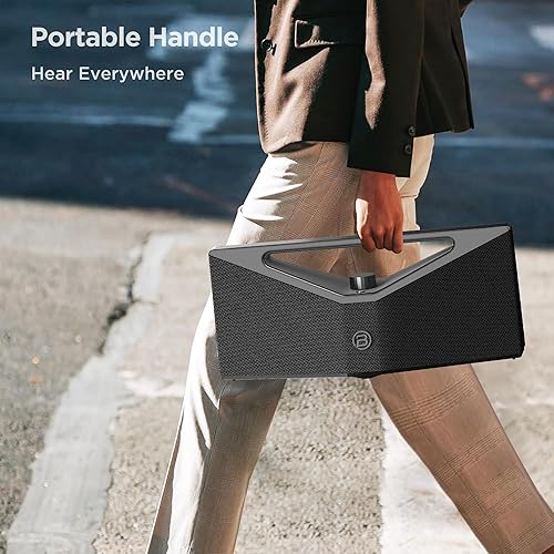 Miniatura 7 de BUGANI Altavoz Bluetooth fuerte de 160 W, altavoz Bluetooth grande impermeable subwoofer audio de alta resolución, 12 horas de reproducción para