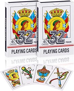 Spanish Playing Cards, Barajas Españolas Originales, Cartas Españolas Originales, Briscas Cards Puerto Rico,Mexican Playing Cards, Mexican Card Game (2 Decks)