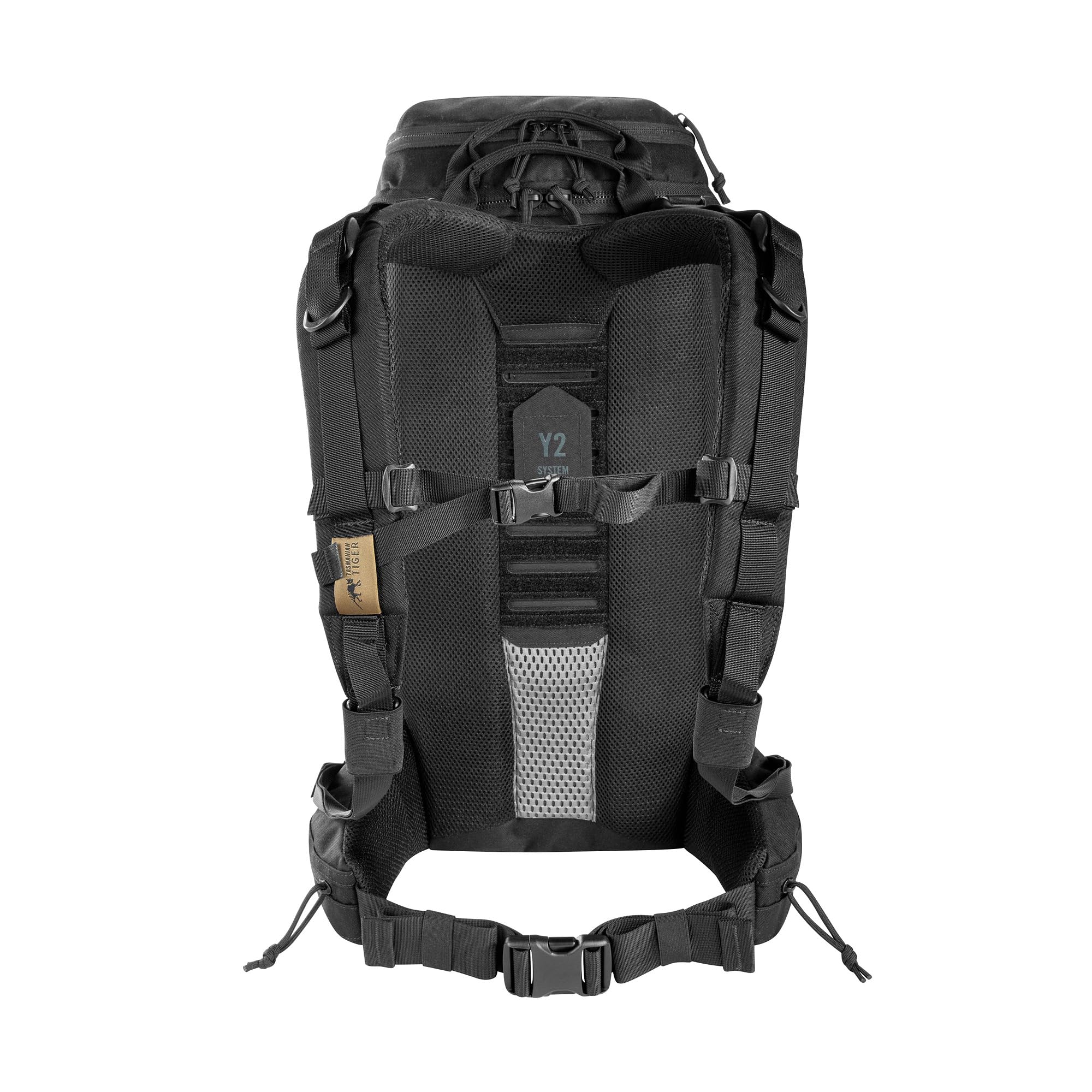 Tasmanian Tiger TT Modular Pack 30 SL Ergonomiczny plecak wędkarsko-turystyczny z regulowanym tyłem; plecak trekkingowy o pojemności 30 litrów z 2 dodatkowymi organizerami, czarny