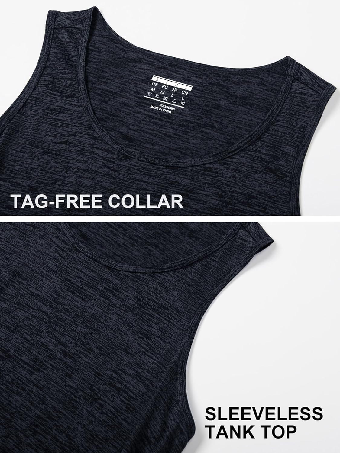 MAGCOMSEN Men's Tank Tops Quick Dry Workout Sleeveless Gym Muscle Shirts Athletic Bodybuilding Tee Shirt - Image 6