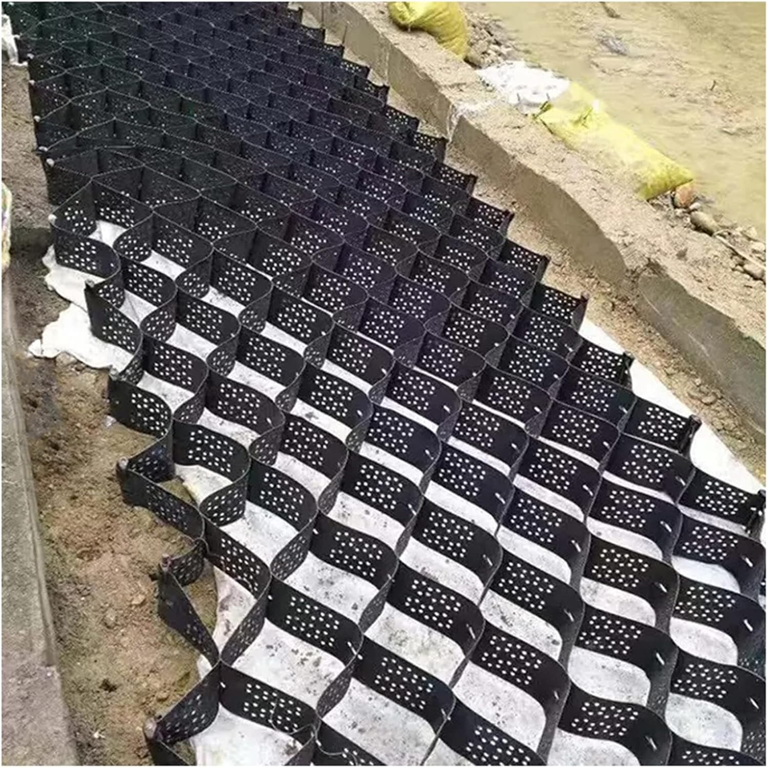 Kiesgitter Kiesmatten Kieswaben,5 cm dick Geocell-Gitter,Für Die ...