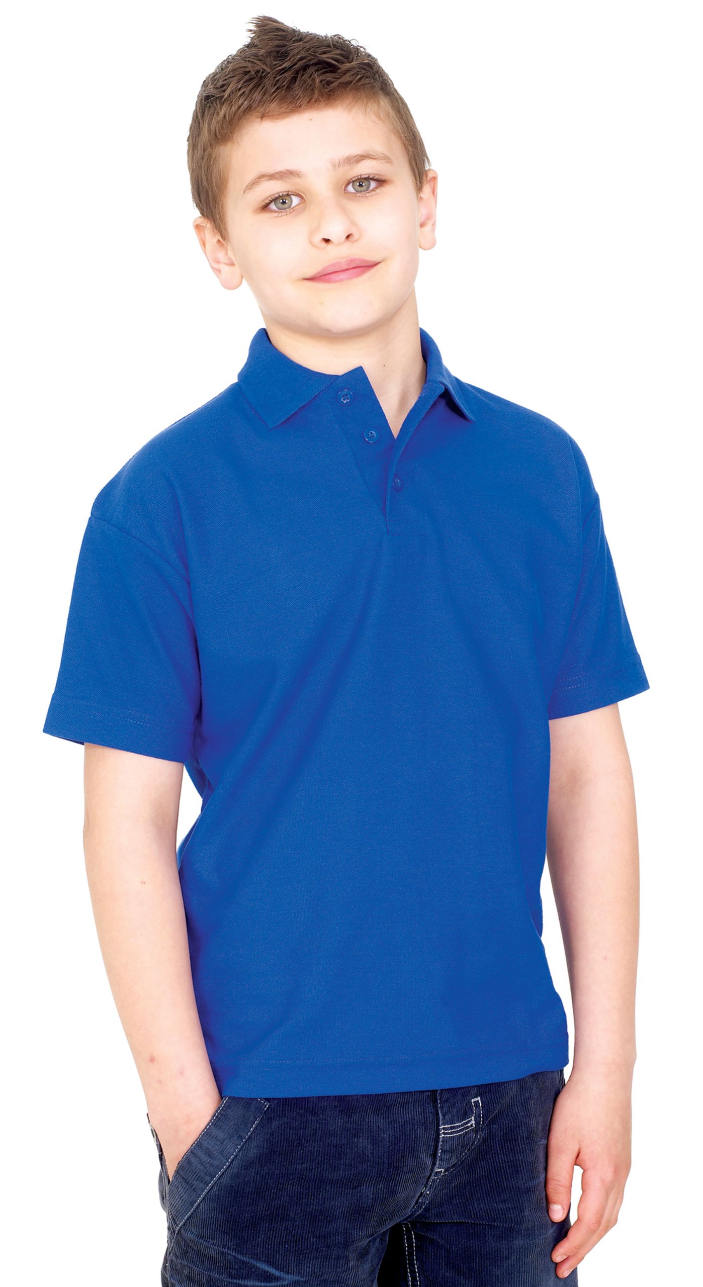 Uneek Clothing White Uc103 - 7/8 Yrs - 220Gsm Childrens Poloshirt