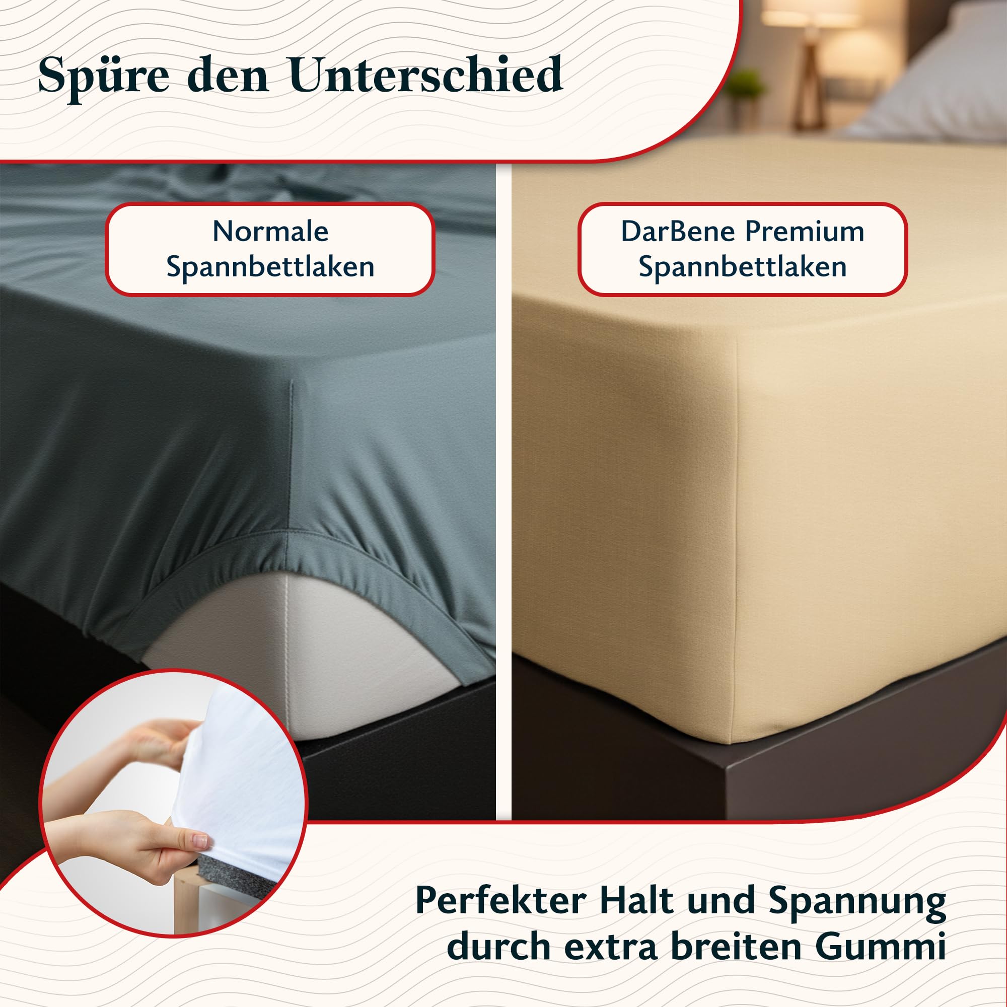 DarBene Spannbettlaken 90x200 Premium 2er Set Grau-Mix, Jersey 100% gekämmte Premium Baumwolle, atmungsaktiv, superweiches Bettlaken bis 30 cm Matratzenhöhe, Oeko-TEX, Anthrazit & Hellgrau