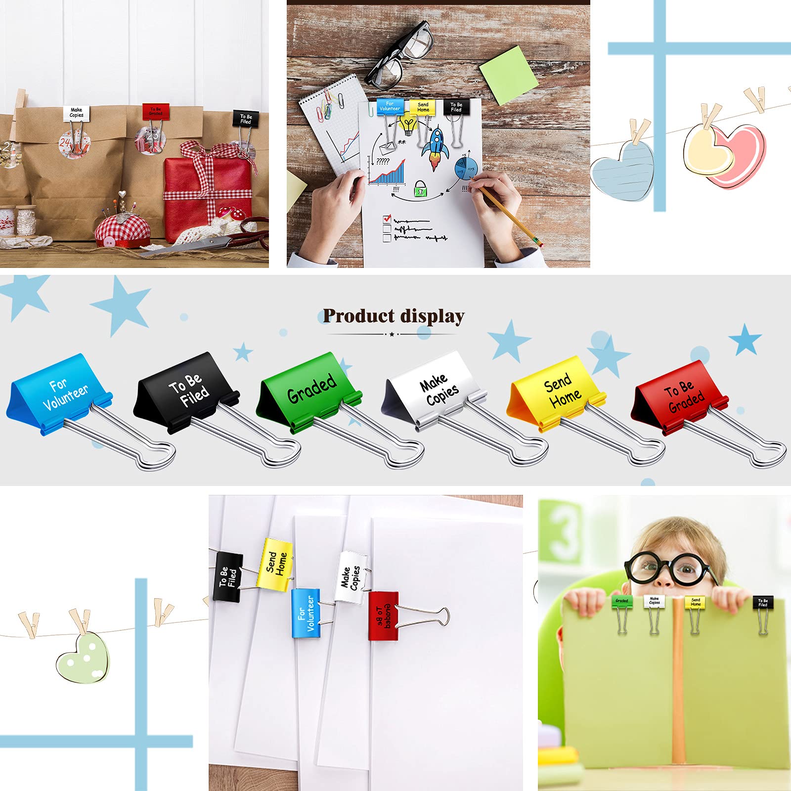 Days Of The Week Paper Clips Paper Clips Tenare 6 Pieces Teacher ...