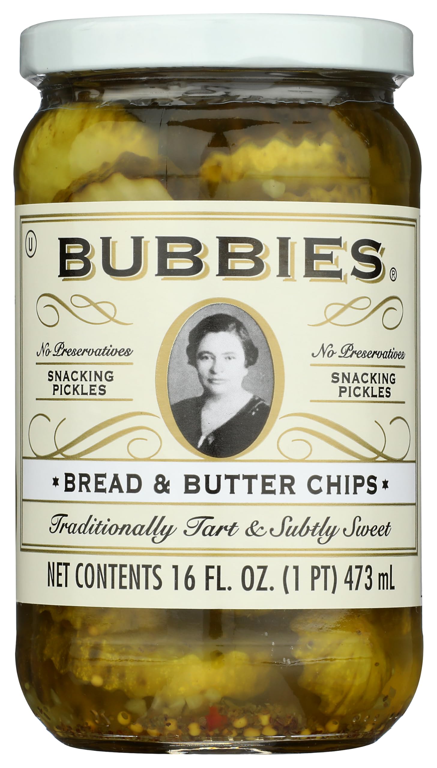 BUBBIES OF SF Bread & Butter Pickle Chips, 16 FZ