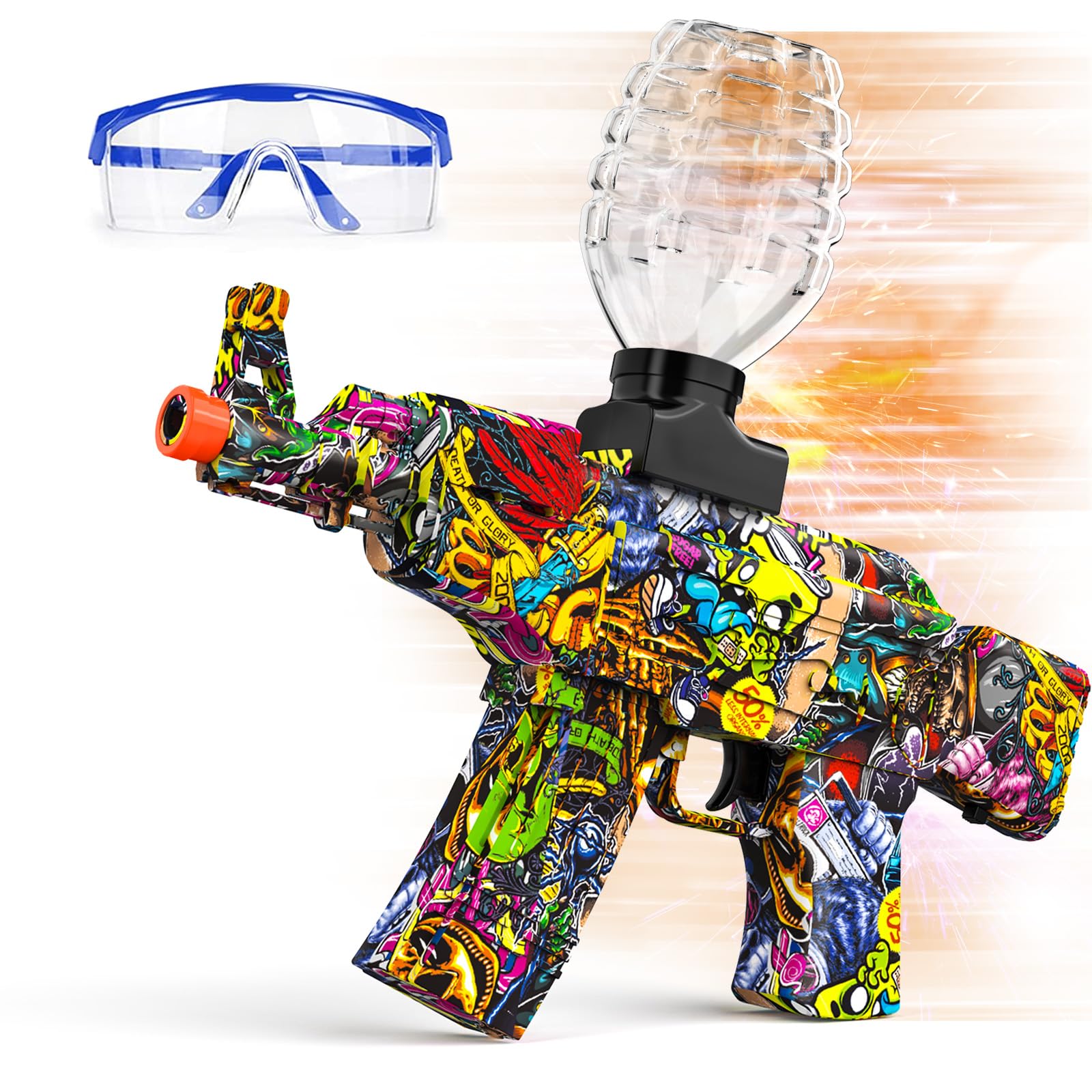 Amazon.com: Anstoy Splat Gun Electric with Gel Ball Blaster