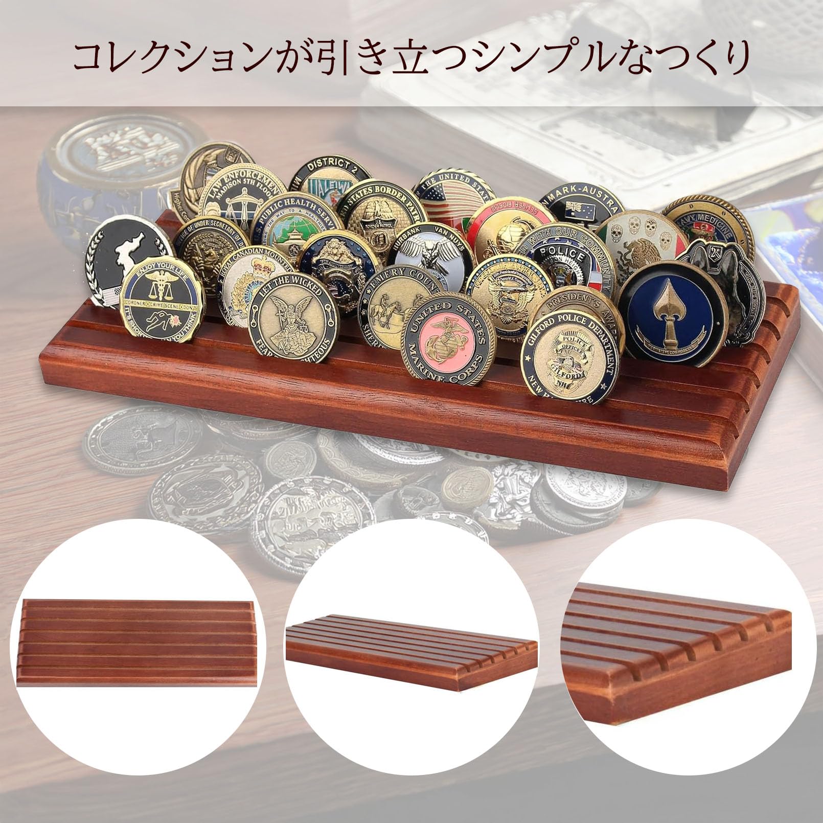 Amazon | [シャンディニー] コイン ディスプレイケース 6列収納 