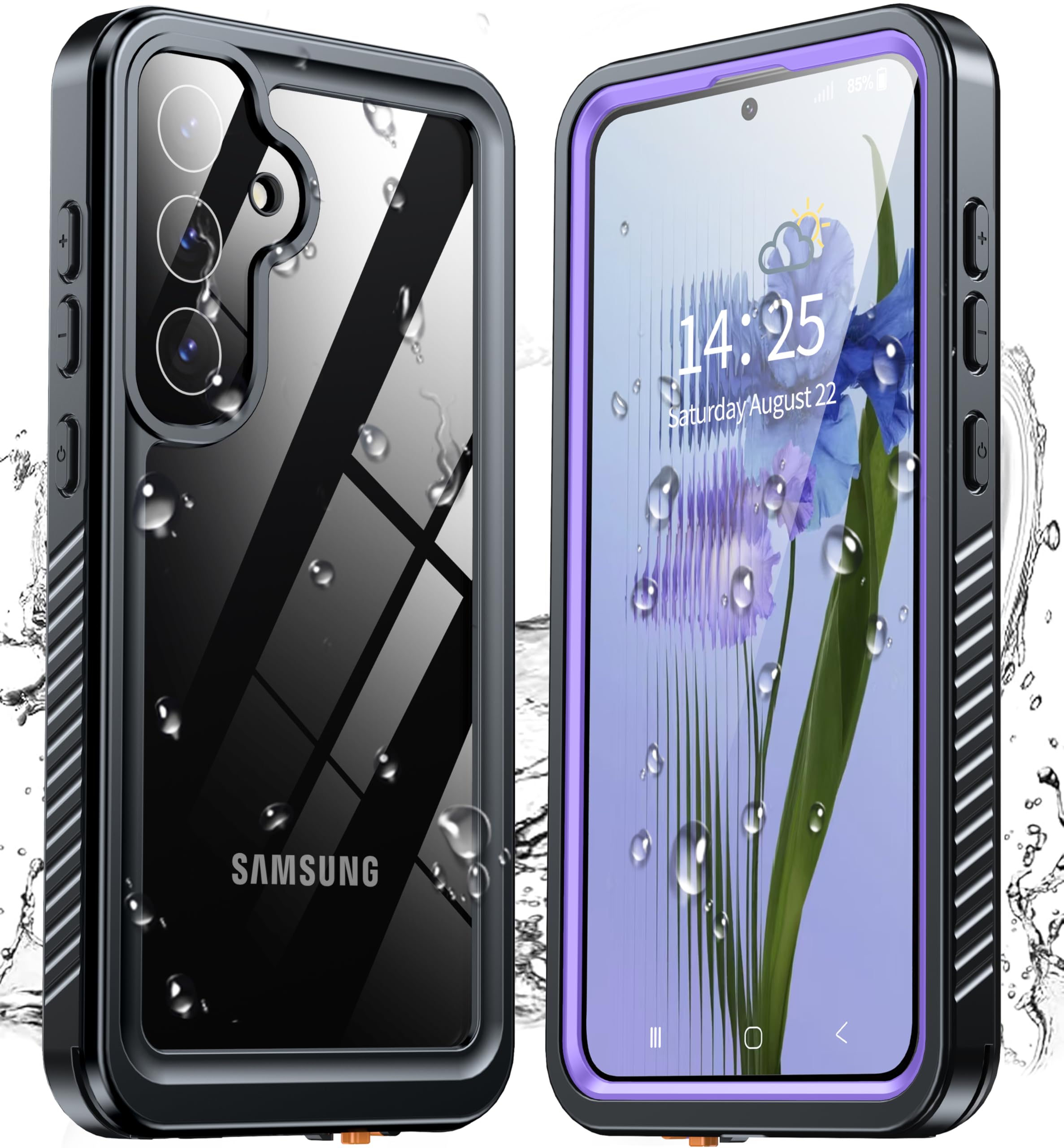 ANTSHARE for Samsung Galaxy S25 Plus Case Waterproof, [IP68 Underwater] Built-in Screen/Camera Protector, Military Dropproof Full Body Shockproof