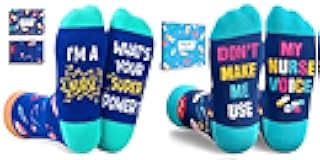 Zmart Nurses Gifts for Men Women - Funny Nurse Nursing Socks, Cool Gifts for Nurses, Nursing Student Graduation Gift, Nurse Week Gift