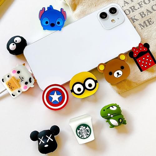 Miniatura 3 de ZAKVOOR Paquete de 20 protectores de cargador USB-C de dibujos animados para iPhone 18 W, cargador de carga rápida, protector de carga rápida y