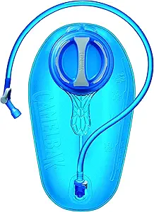 CamelBak  Crux 2-Liter Water Reservoir - Hydration Bladder - Faster Water Flow Rate - Leak-Proof Water Bladder - Ergonomic Shape - Big Bite Valve - BPA - 70 Ounces, Blue